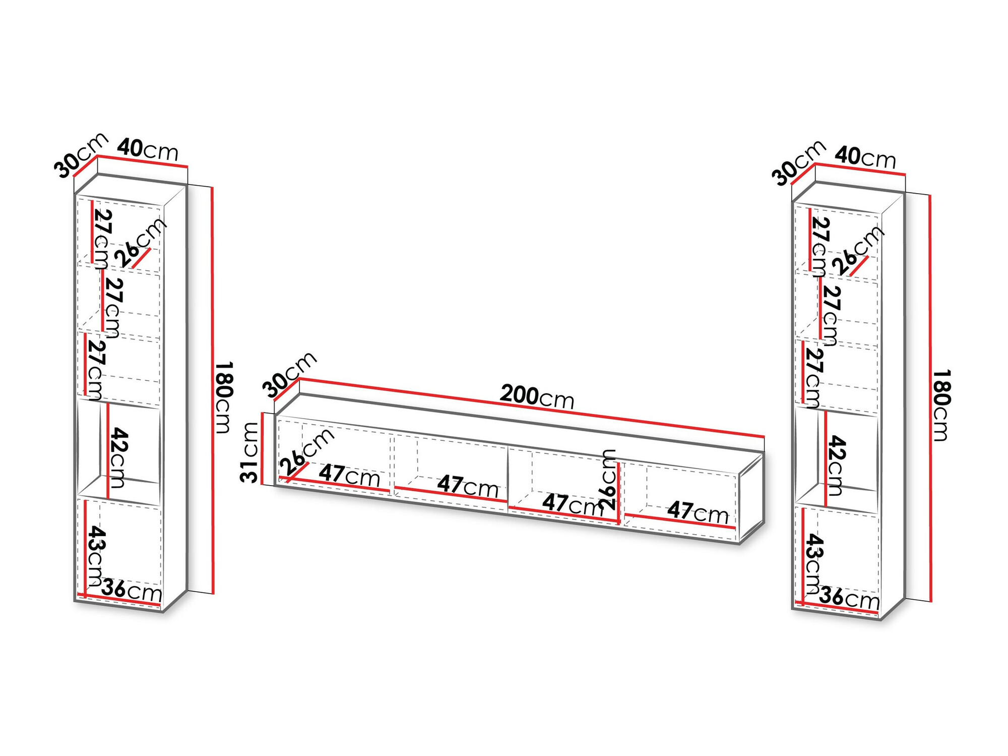 Olohuonesetti Species III (Musta)