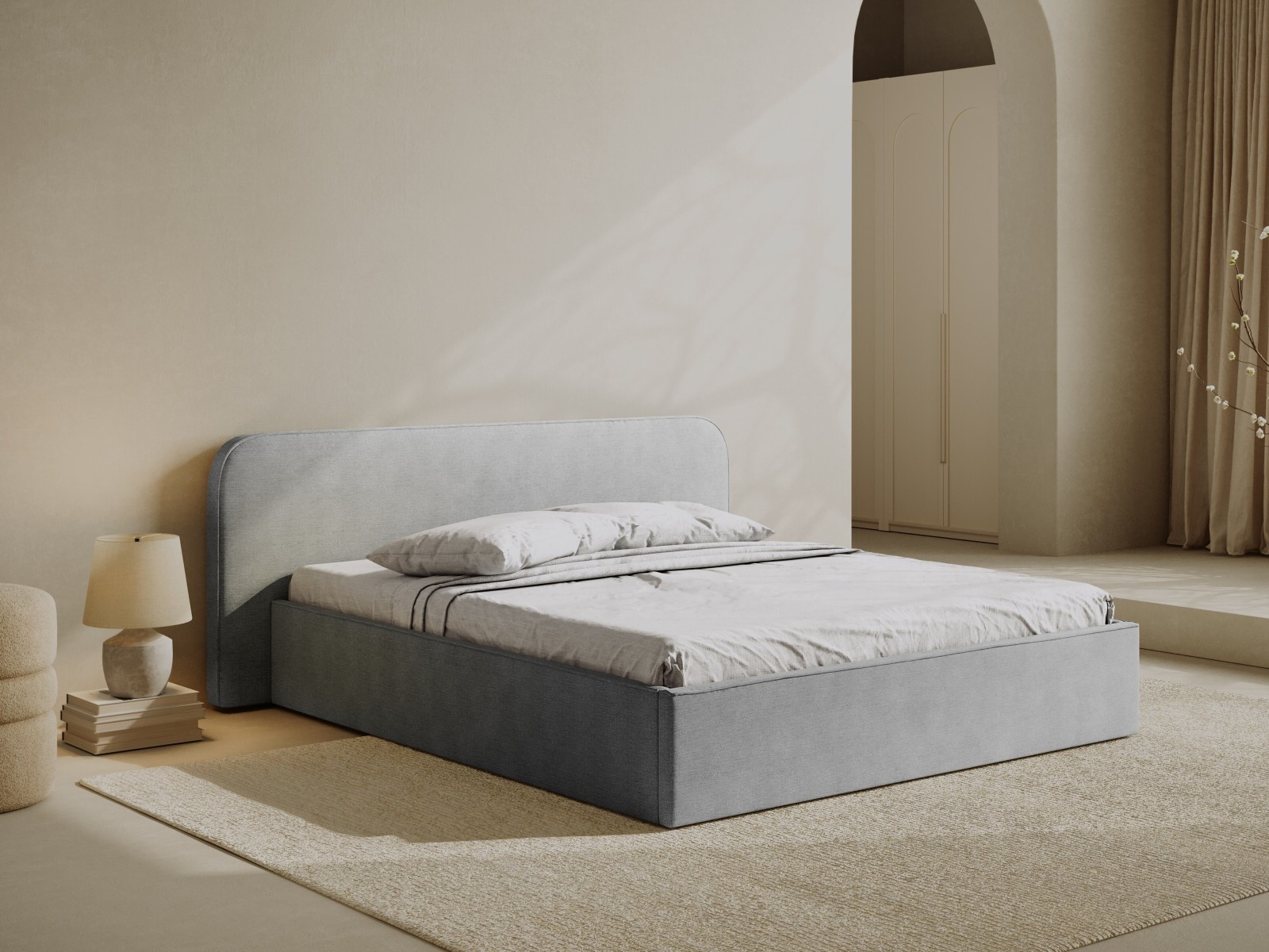 Sänky Beckley 158 (Babel Vaaleanharmaa)