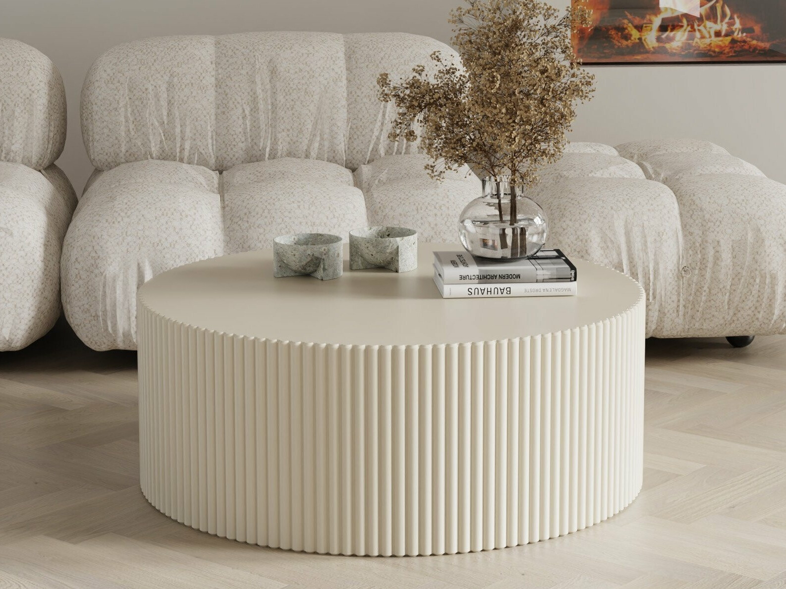 Sohvapöytä Burleson 231 (Harmaa beige)