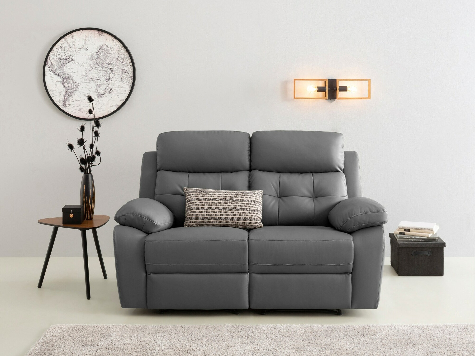 Sohva kallistustoiminnolla Denton 1479 (Harmaa)