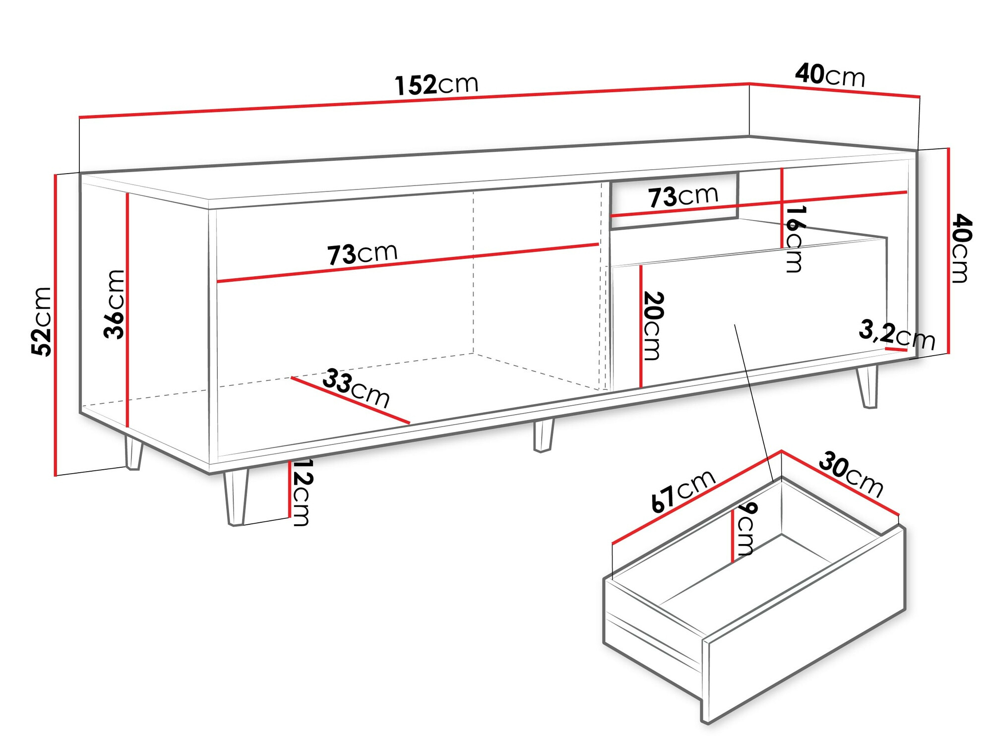 TV-taso Comfivo Romtori