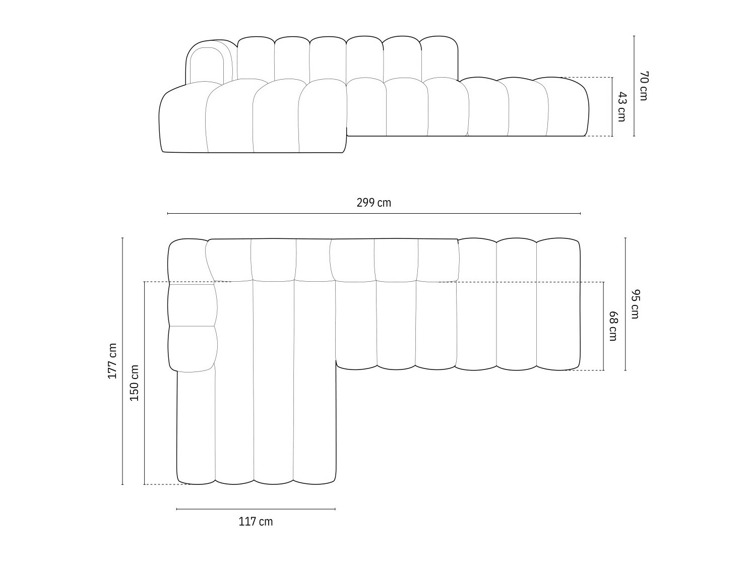 Moduulikulmasohva Cirleve 105 (Haga 19)