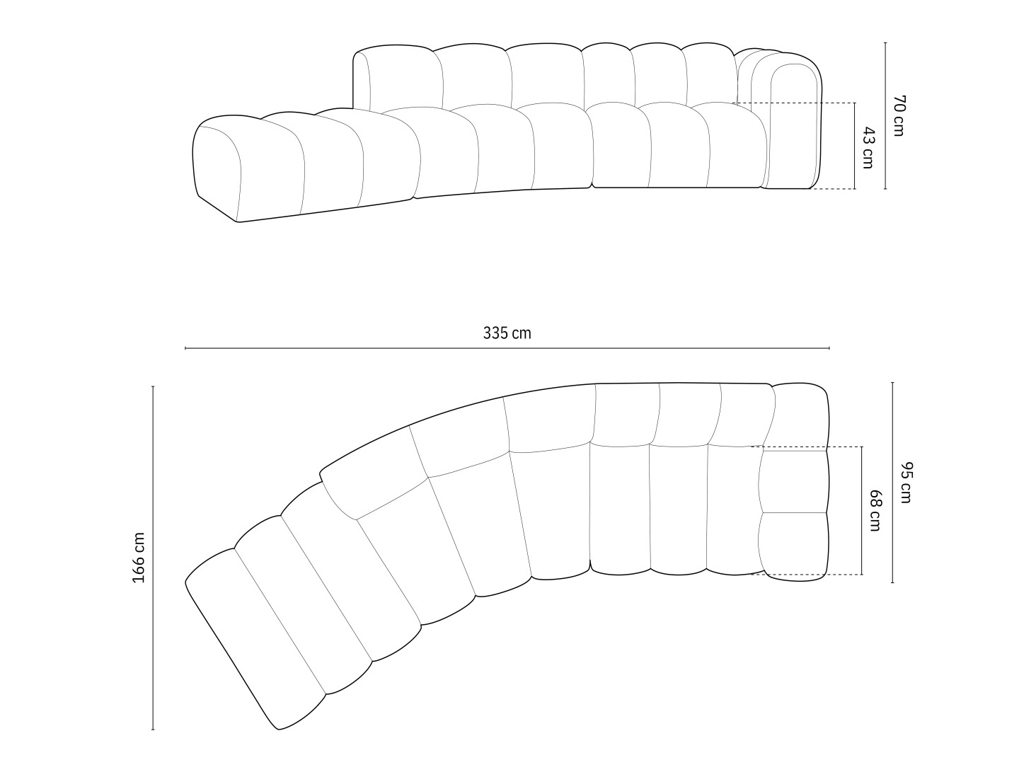 Moduulikulmasohva Cirleve 107 (Haga 16)