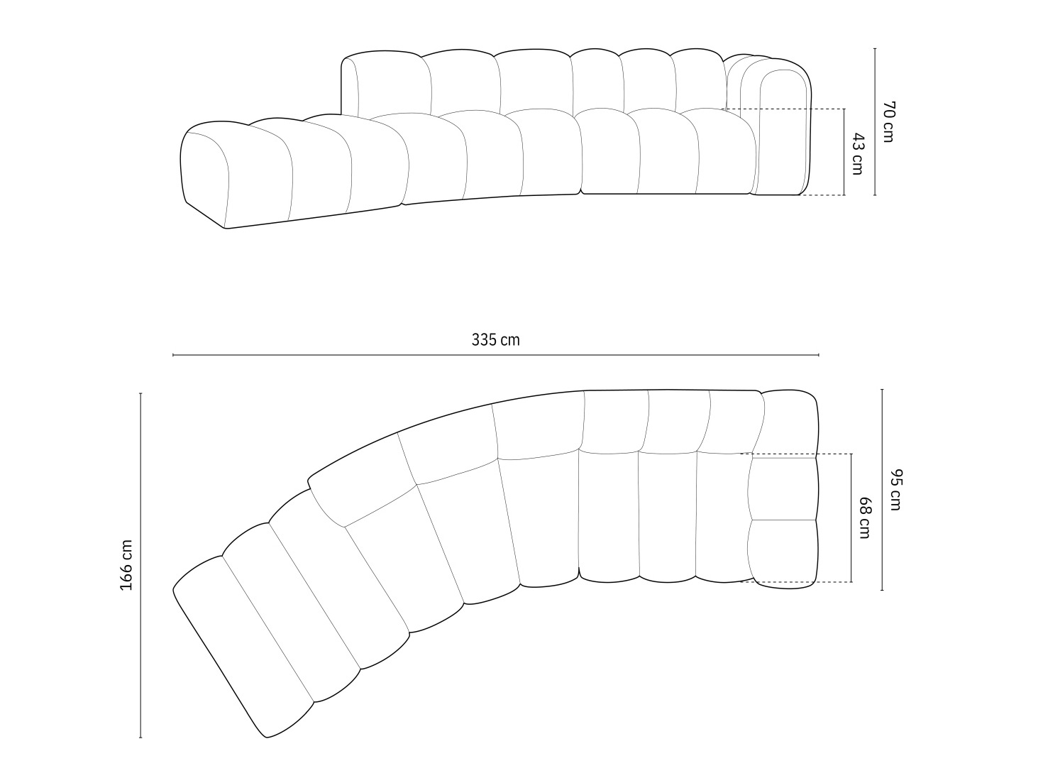 Moduulikulmasohva Cirleve 107 (Haga 23)