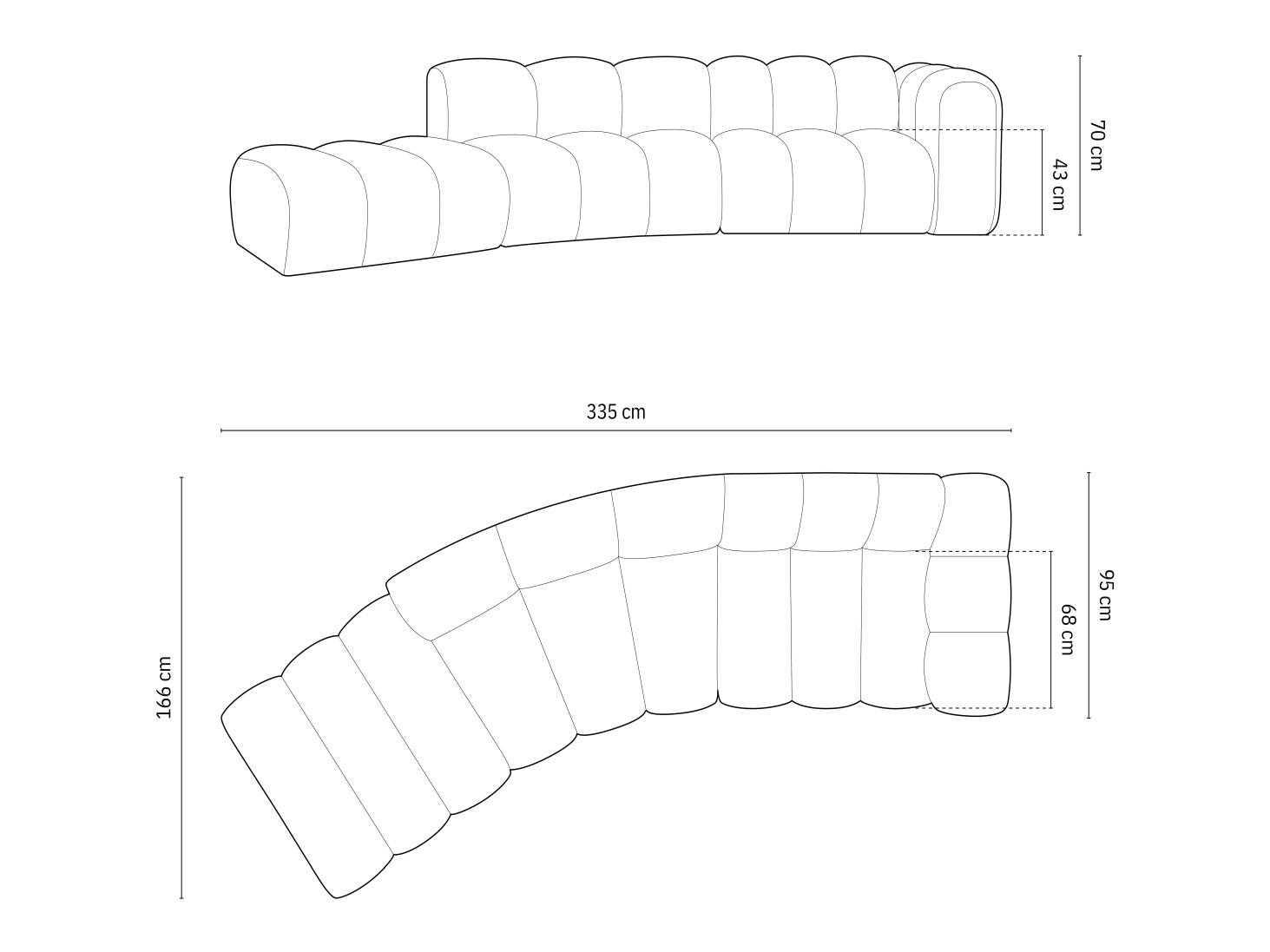 Moduulikulmasohva Cirleve 107 (Haga 44)