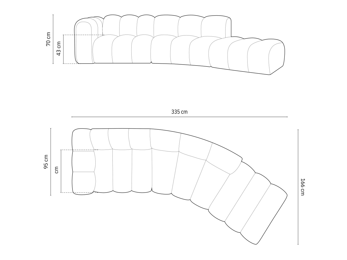 Moduulikulmasohva Cirleve 107 (Haga 86)