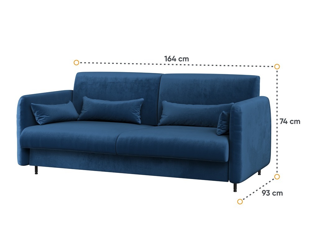 Huonekalusetti Concept Pro Lenart VI (Kiiltävä valkoinen + Valkoinen + Sininen)