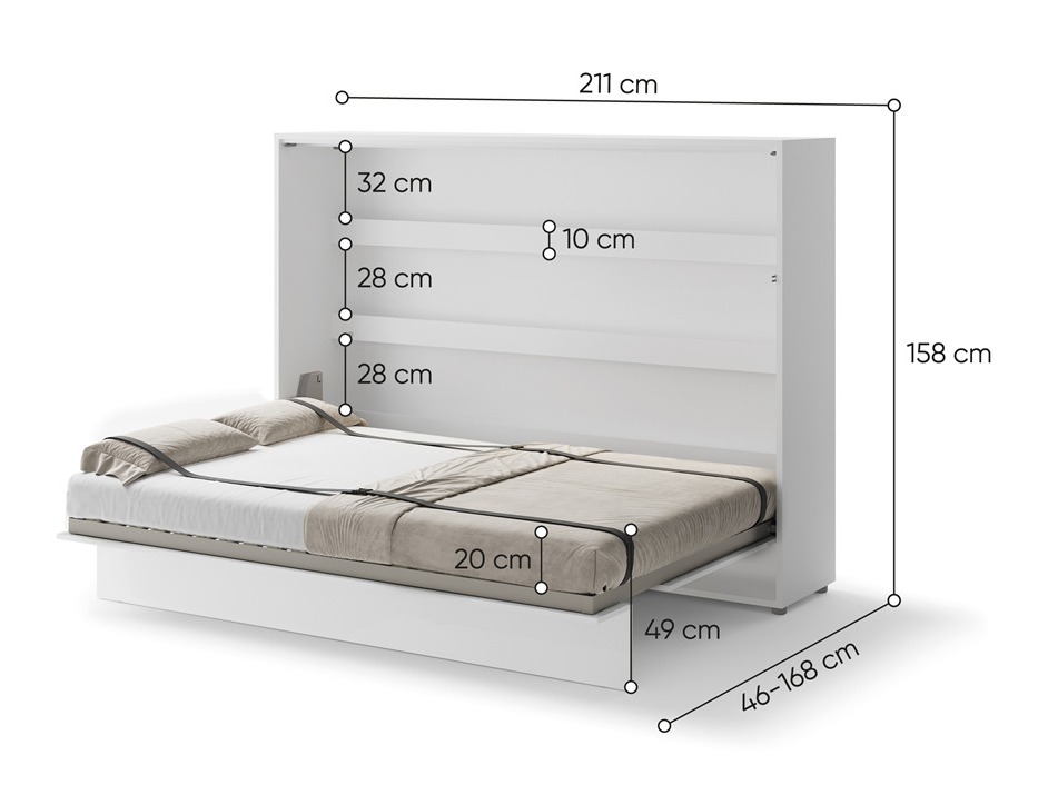 Seinäsänky Concept Pro Lenart Levfere 115 (Kiiltävä valkoinen)