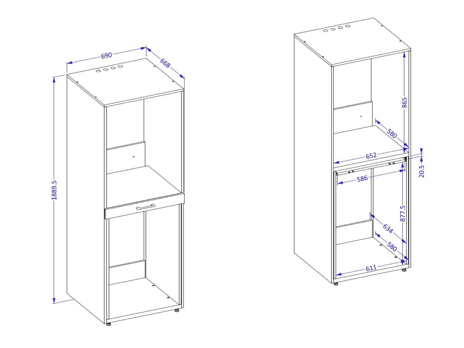 Kylpyhuonehylly Novdele 103 (Valkoinen)
