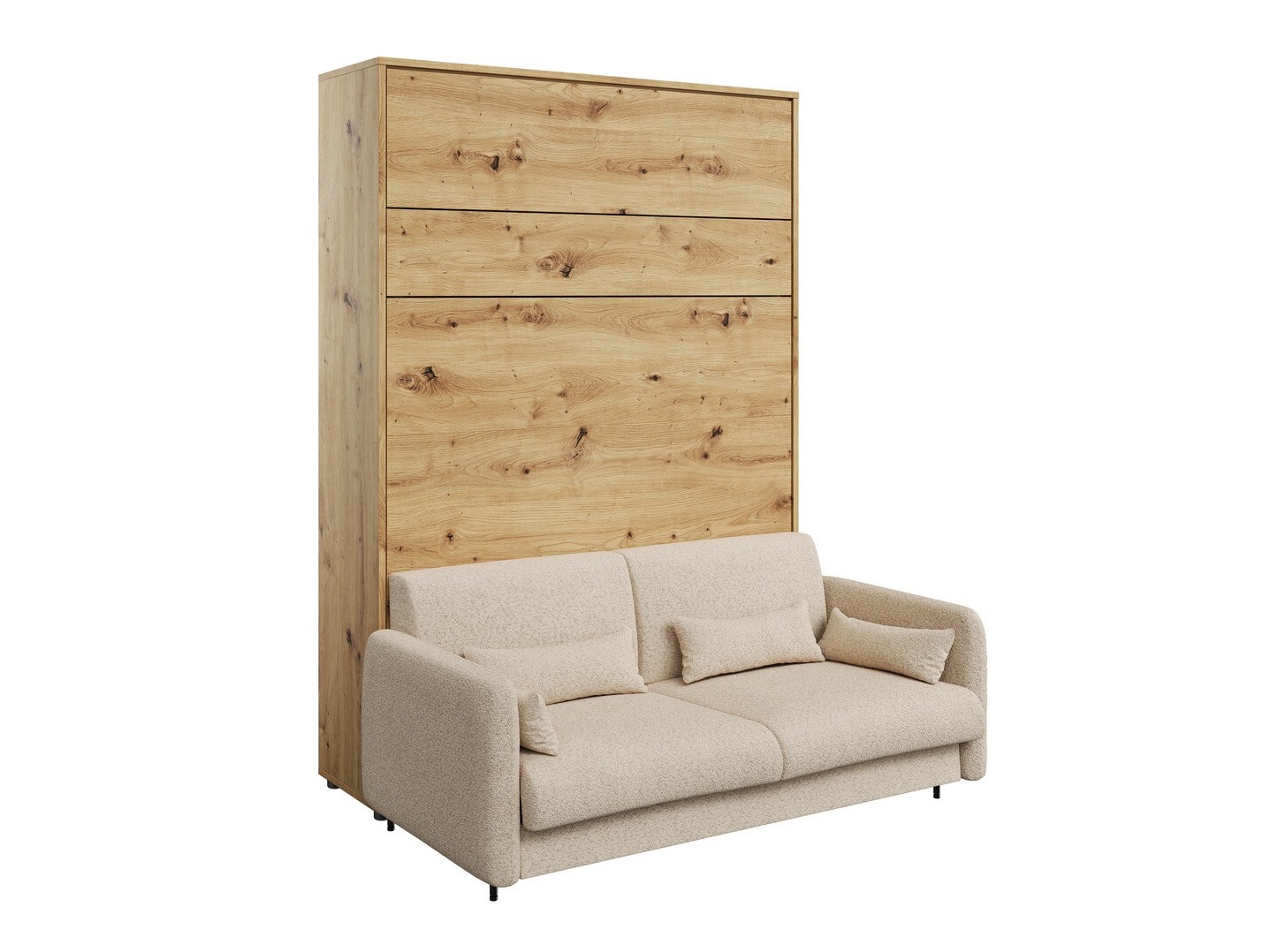 Seinäsänky Concept Lenart VII (Artisaanitammi + Beige)