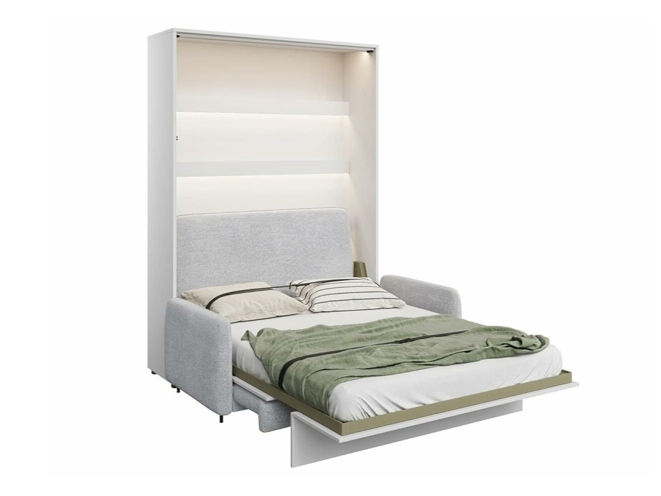 Seinäsänky Concept Pro Lenart VII (Kiiltävä valkoinen + Harmaa)