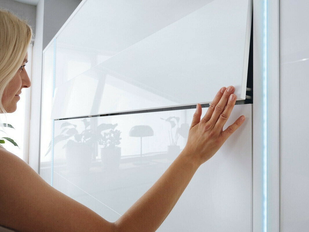 Seinäsänky Concept Pro Lenart VII (Kiiltävä valkoinen + Harmaa)