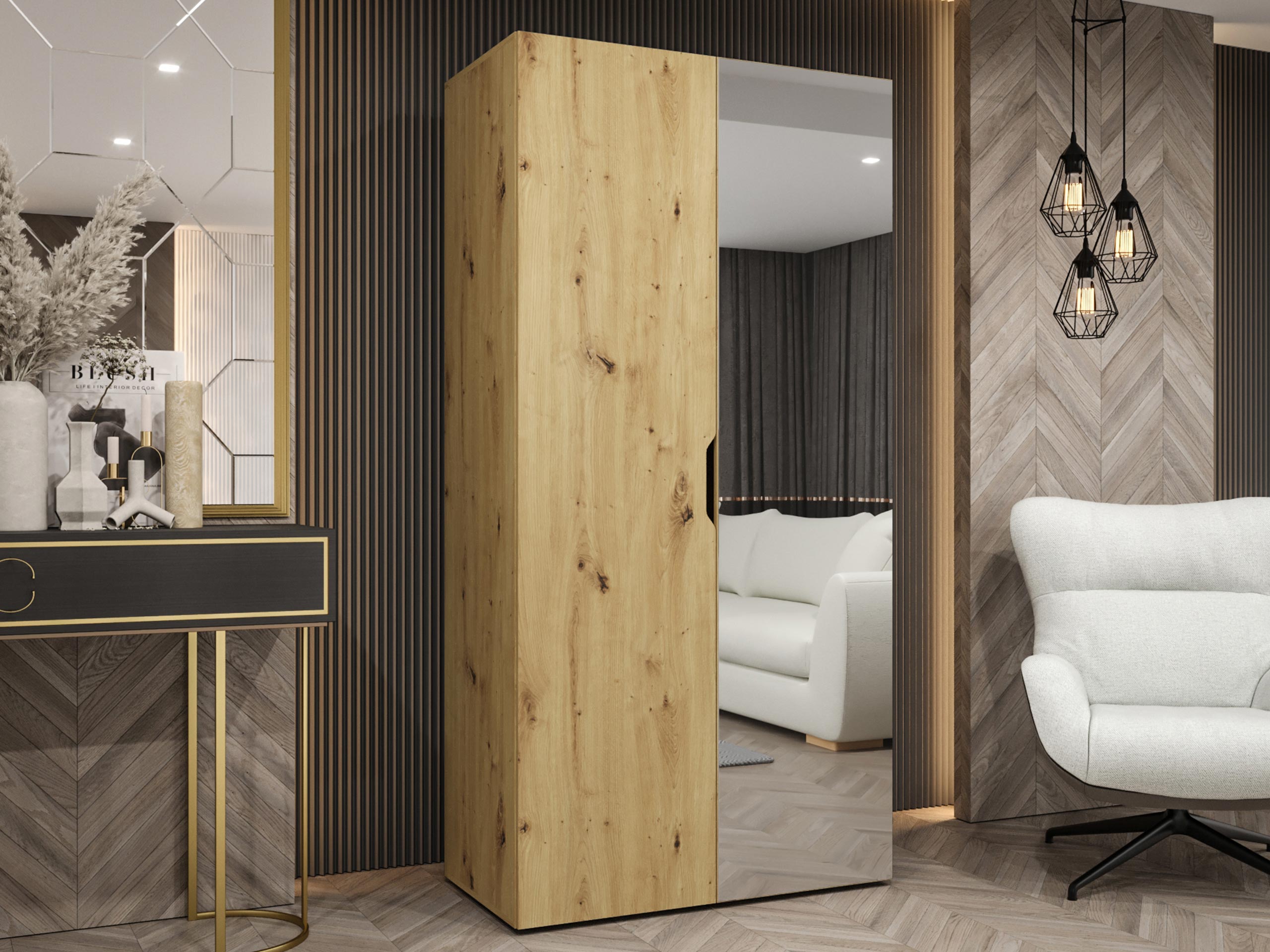 Vaatekaappi Hartford 510 (Artisaanitammi)