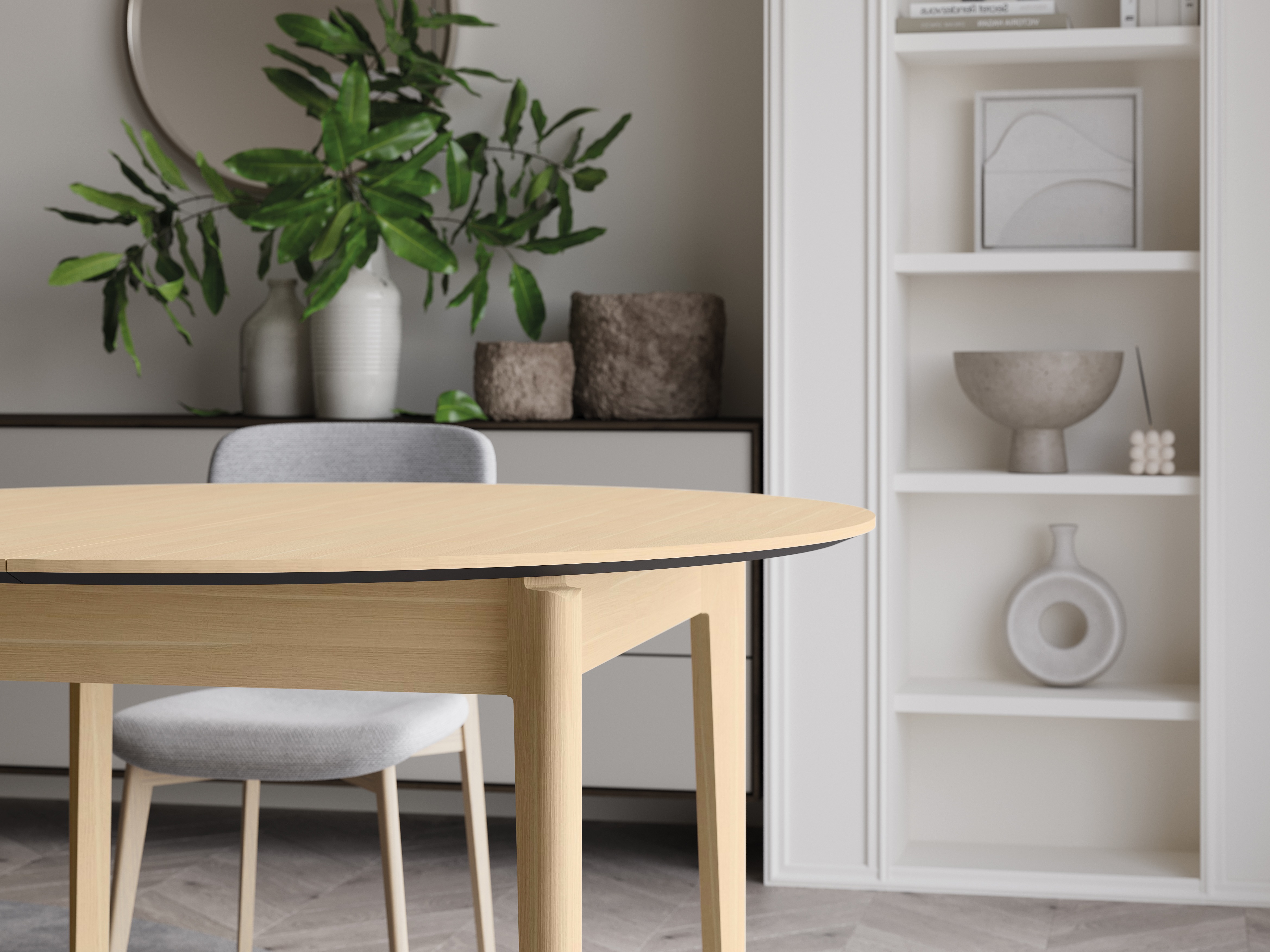 Pöytä Fresno 180 (Vaalea tammi)