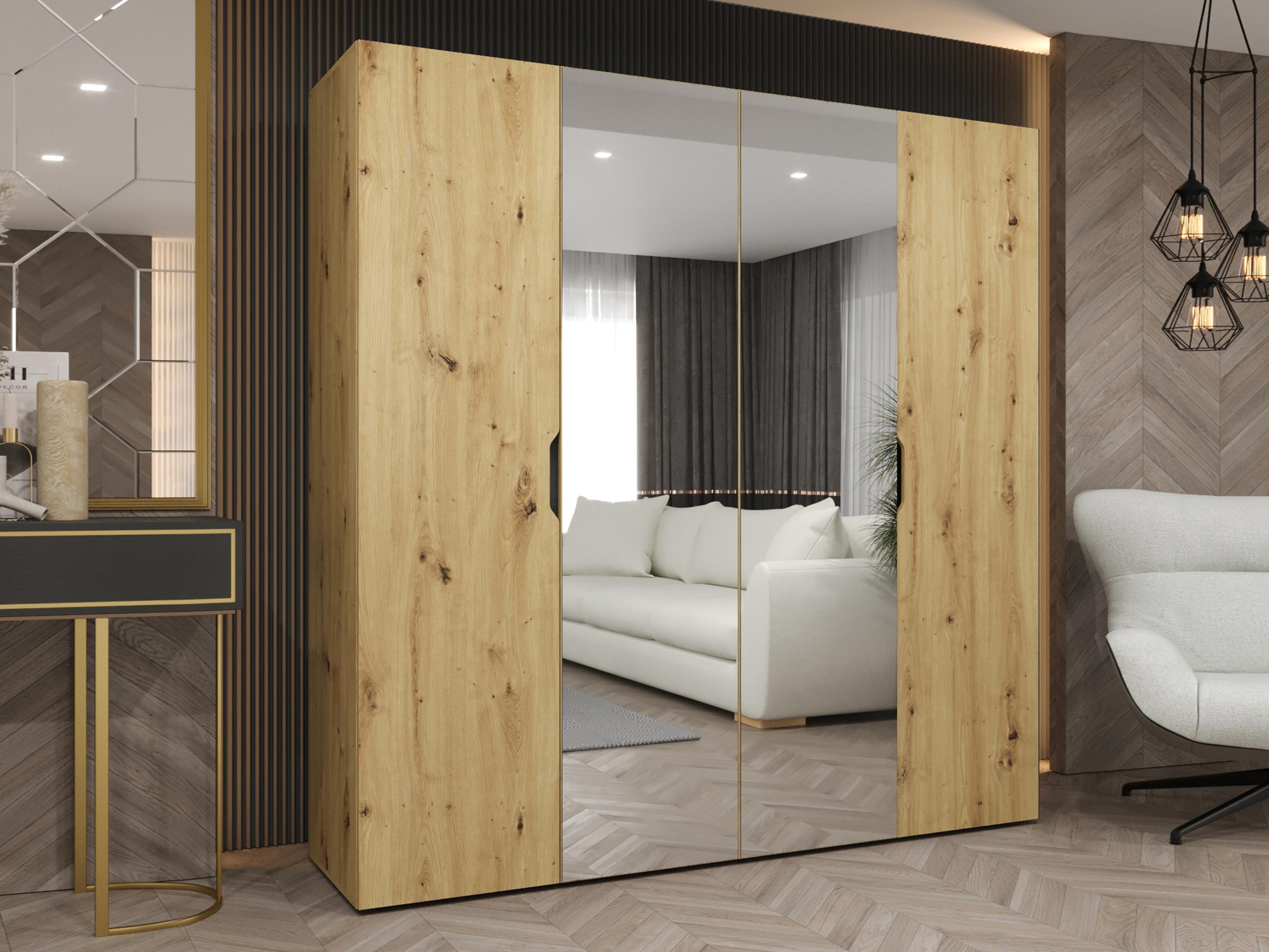 Vaatekaappi Hartford 514 (Artisaanitammi)