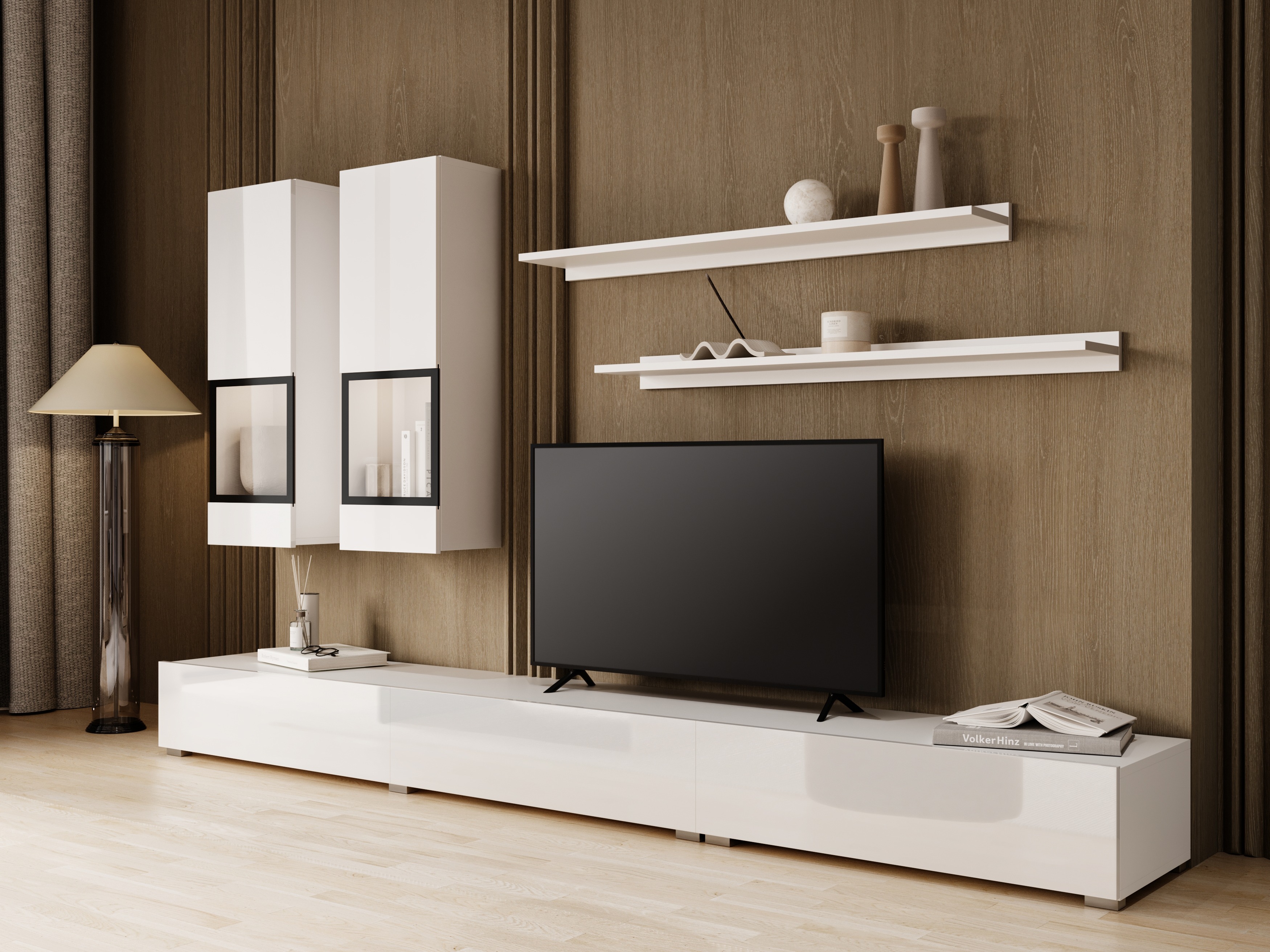 Olohuonesetti Serodeu 100 (Valkoinen + Kiiltävä valkoinen)