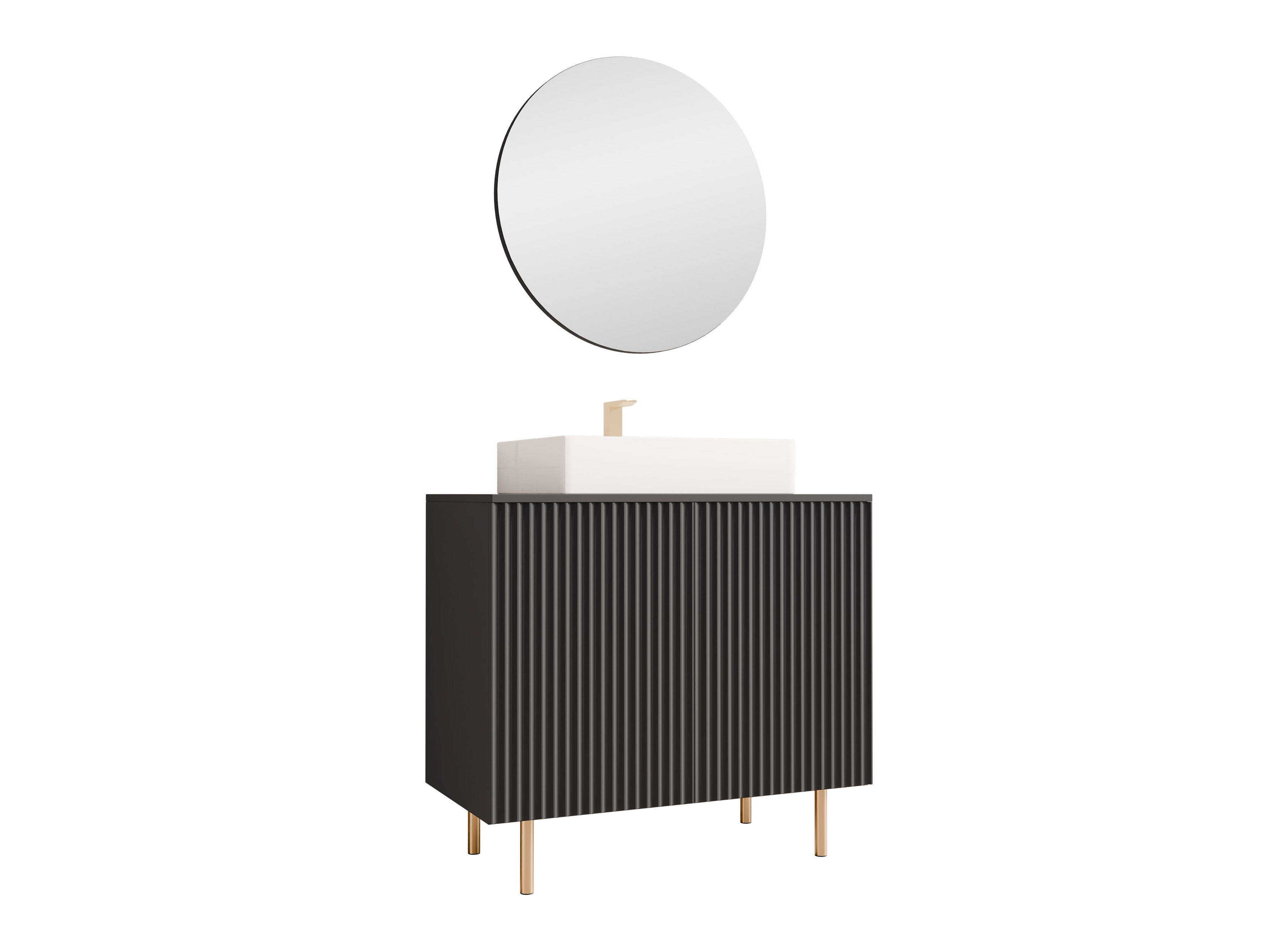 Kylpyhuonesetti Decus I (Musta)