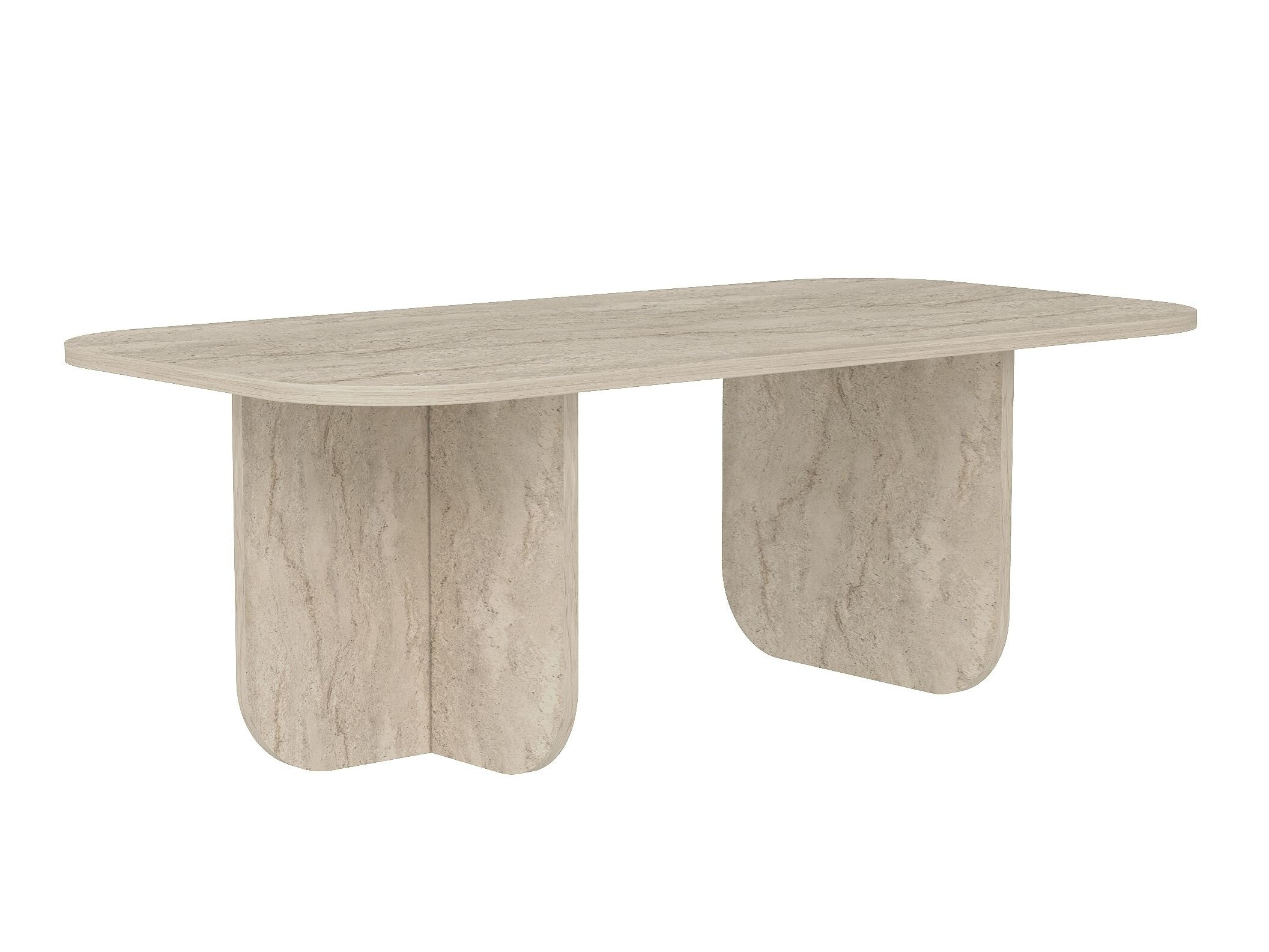 Sohvapöytä Kailua 2560 (Vaalea Travertine)