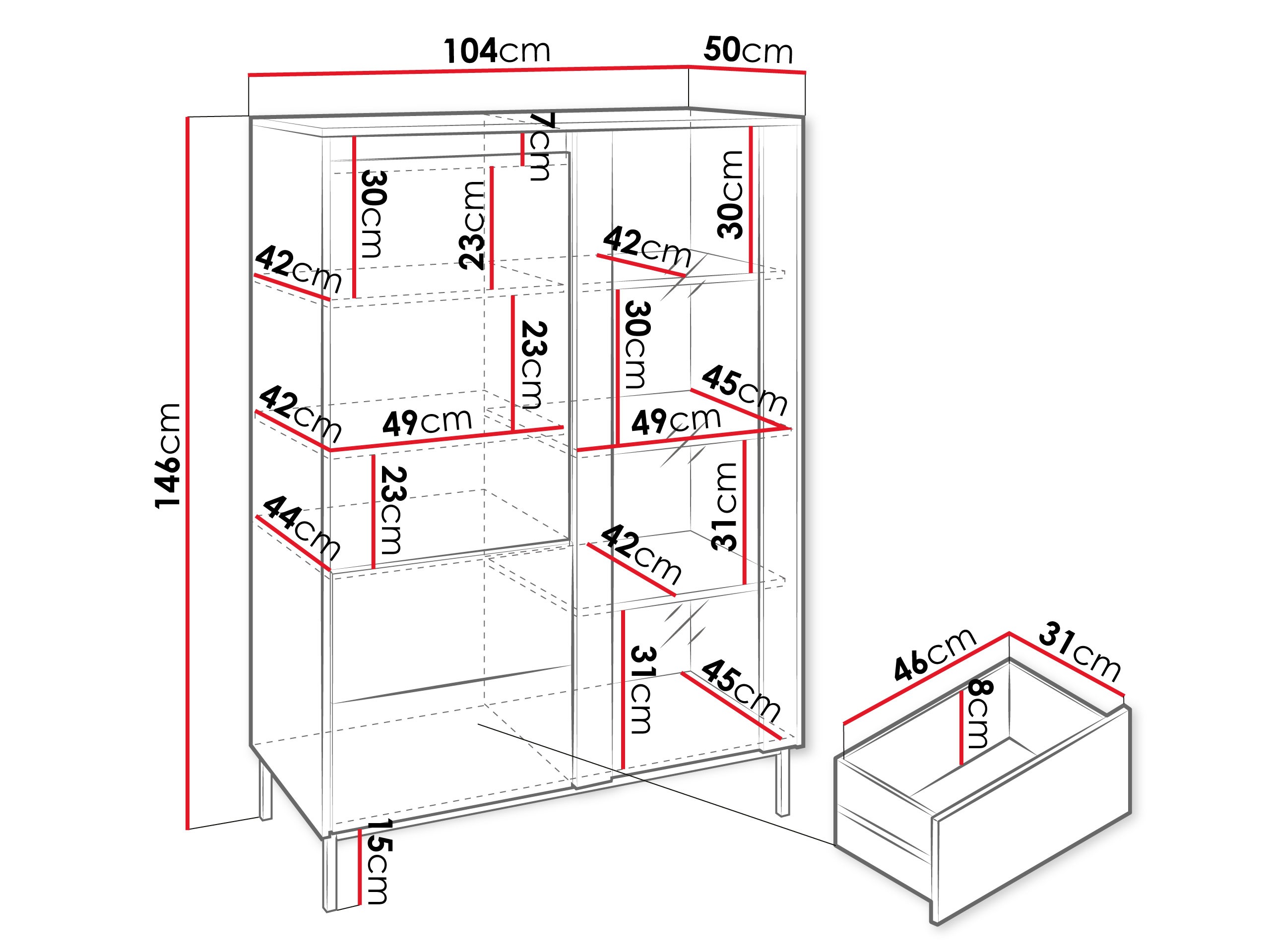 Hylly Comfivo Delruva (Valkoinen)
