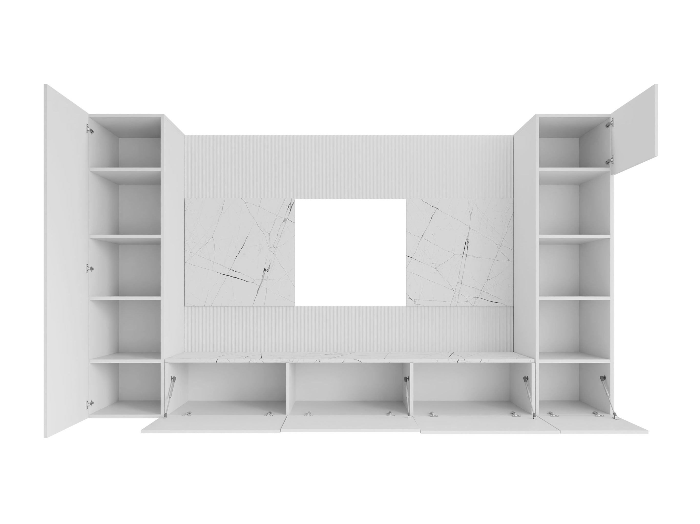 Olohuonesetti Comfivo Salix IV (Musta + Musta marmori)