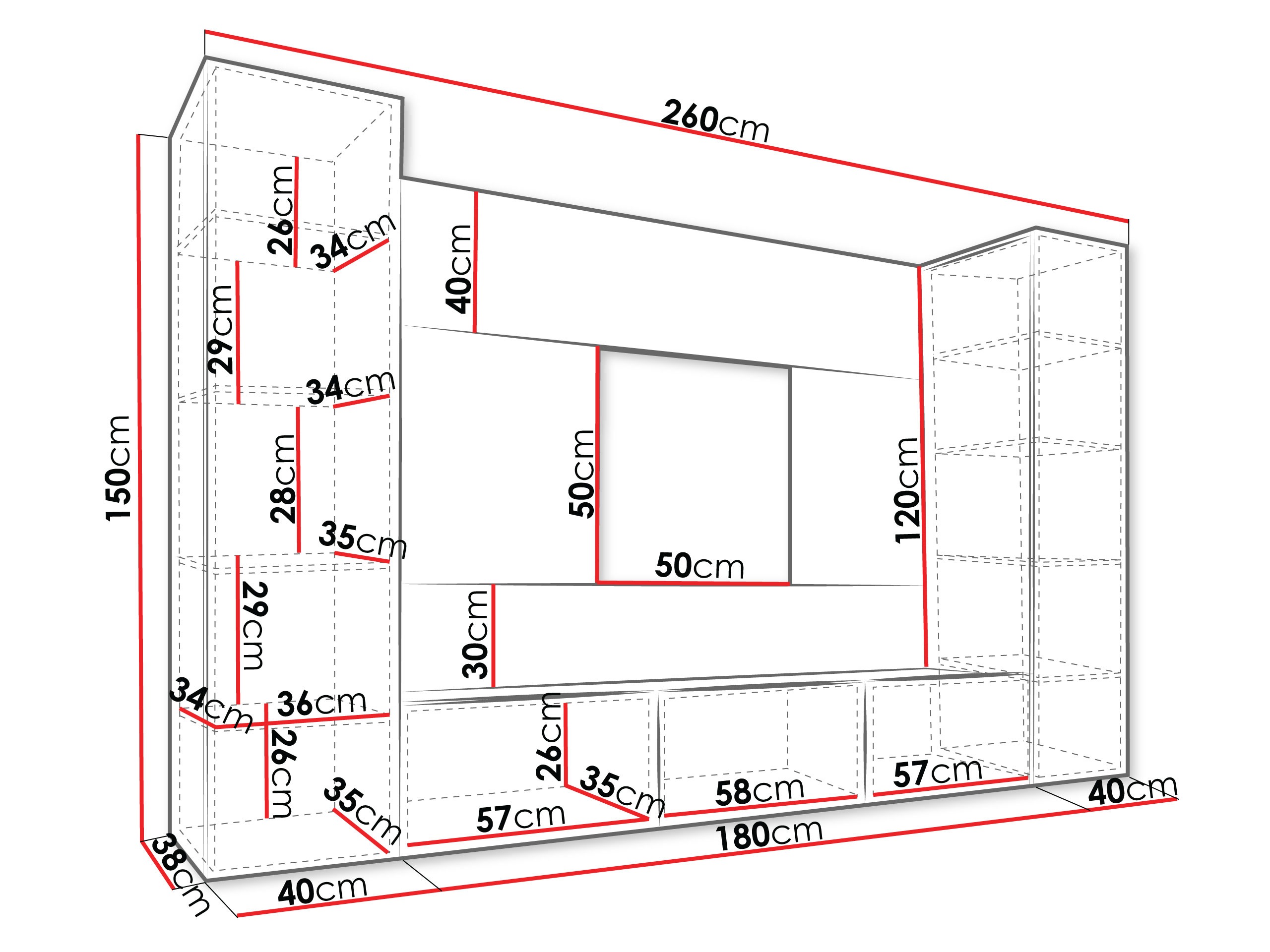 Olohuonesetti Comfivo Salix V (Valkoinen + Valkoinen marmori)