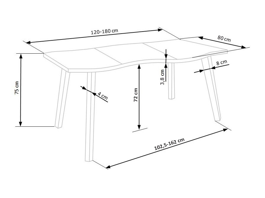 Pöytä Houston Lector I