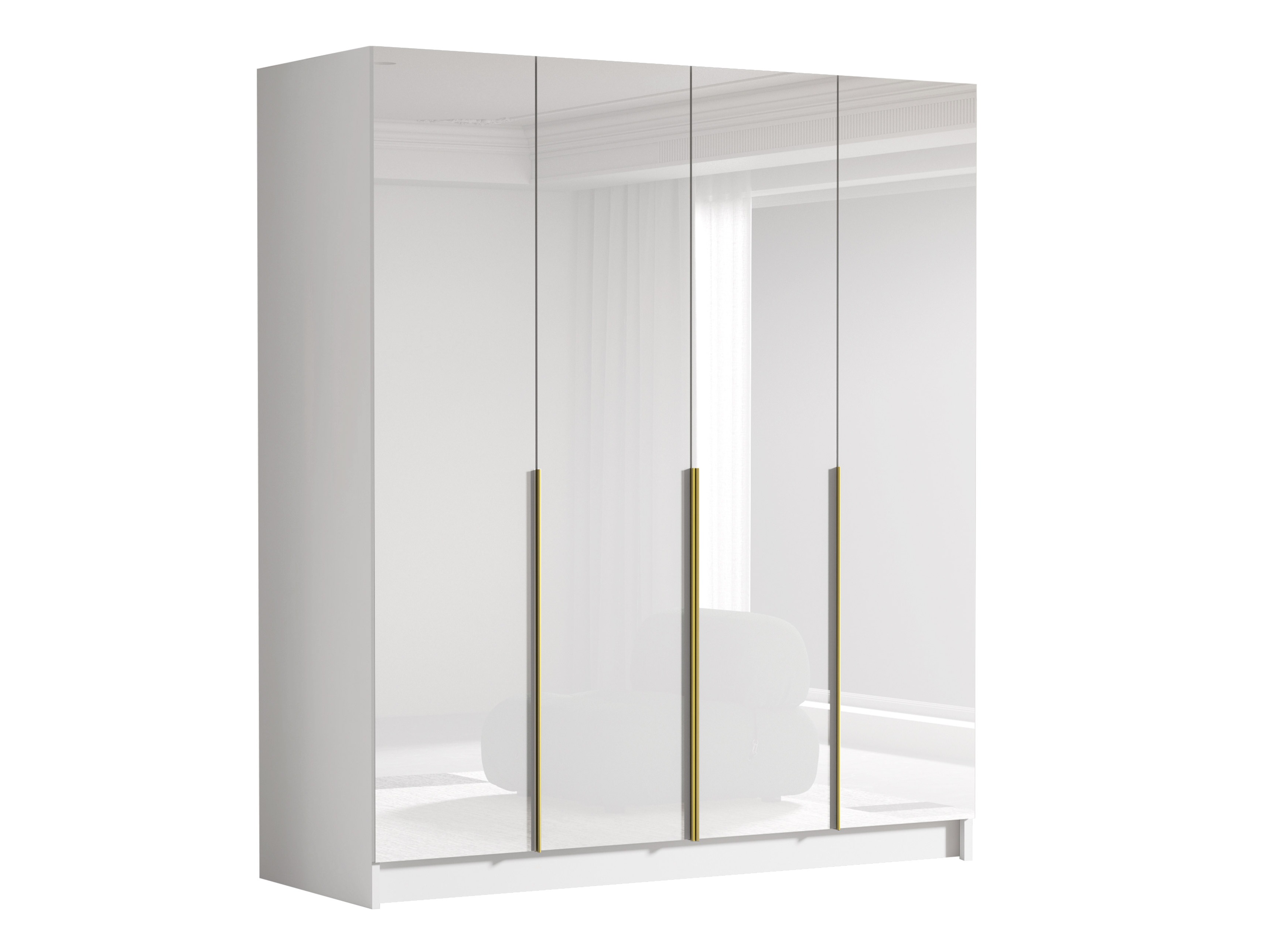 Vaatekaappi Atlanta 176 (Kultainen)