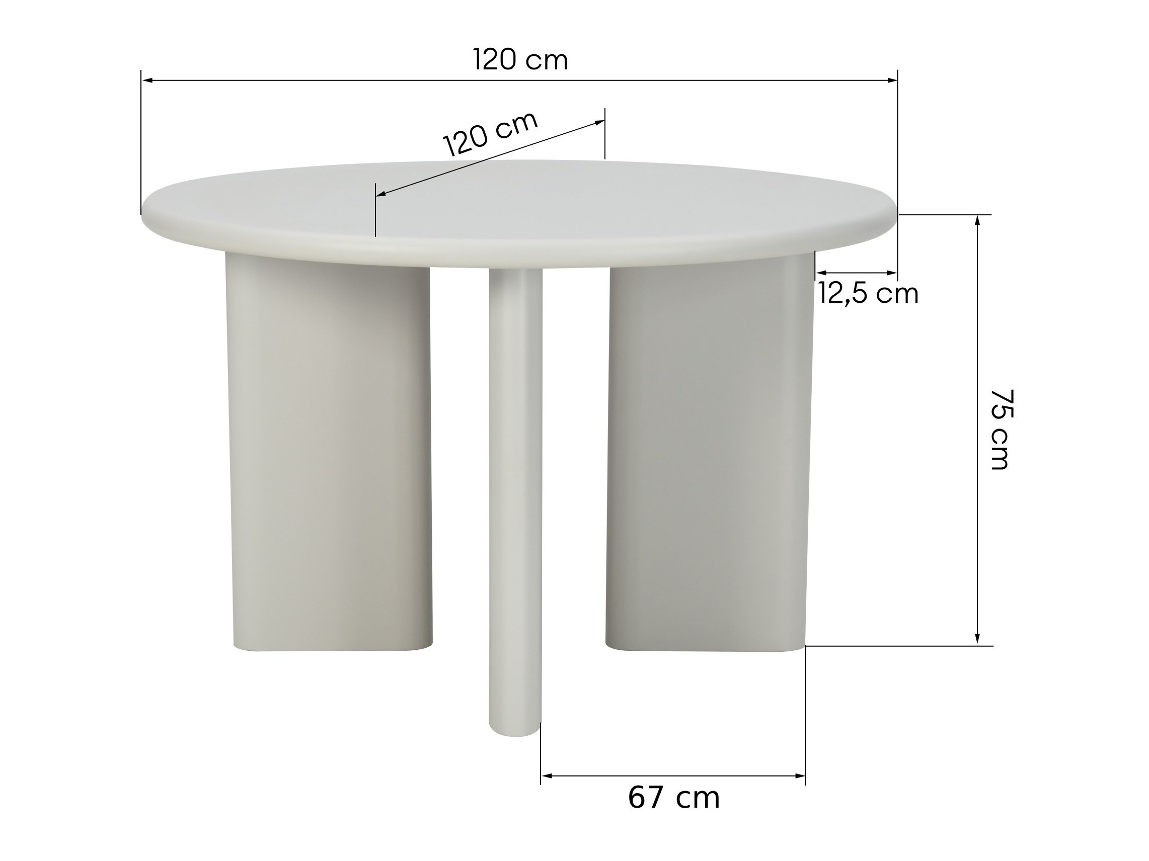Pöytä Burleson 340 (Beige)