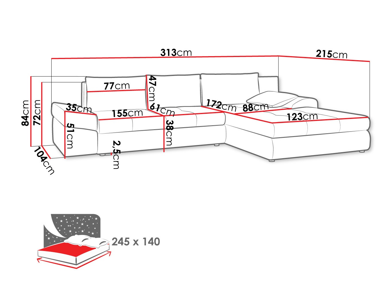 Kulmasohva Memoria (Inari 95)