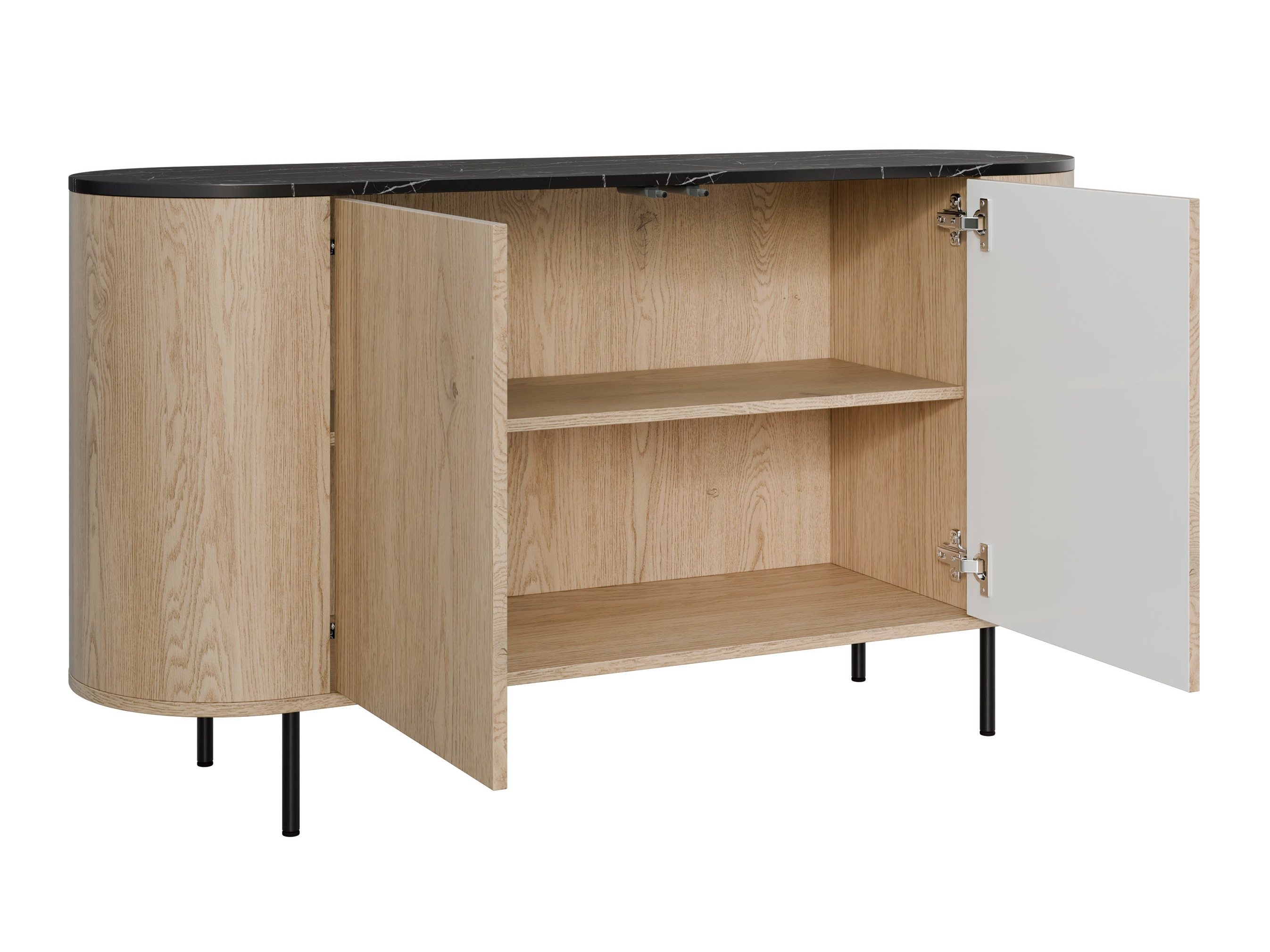 Olohuonesetti Comfivo Livtena (Musta marmori + Musta)