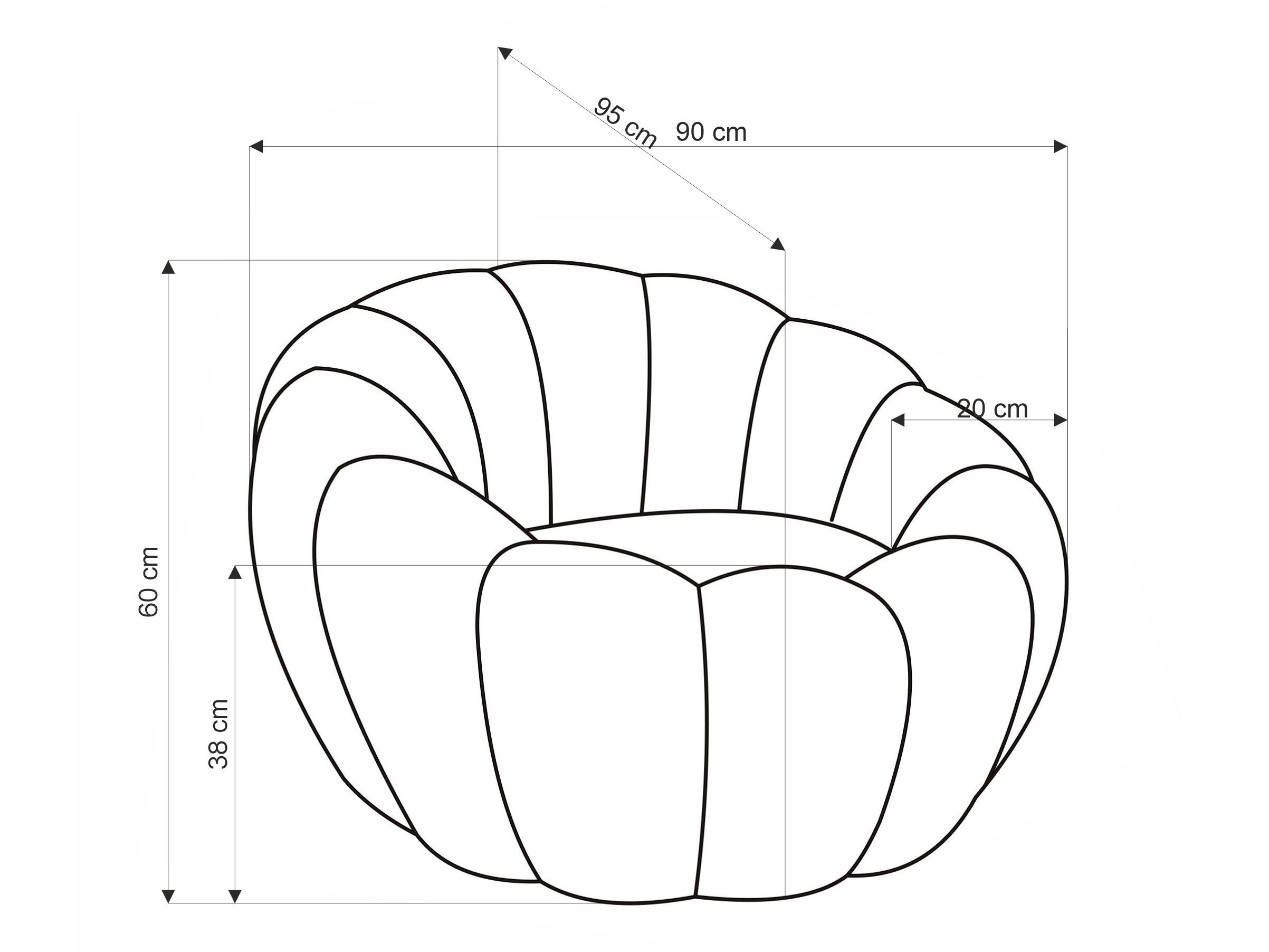 Nojatuoli Houston Lana (Kerma)