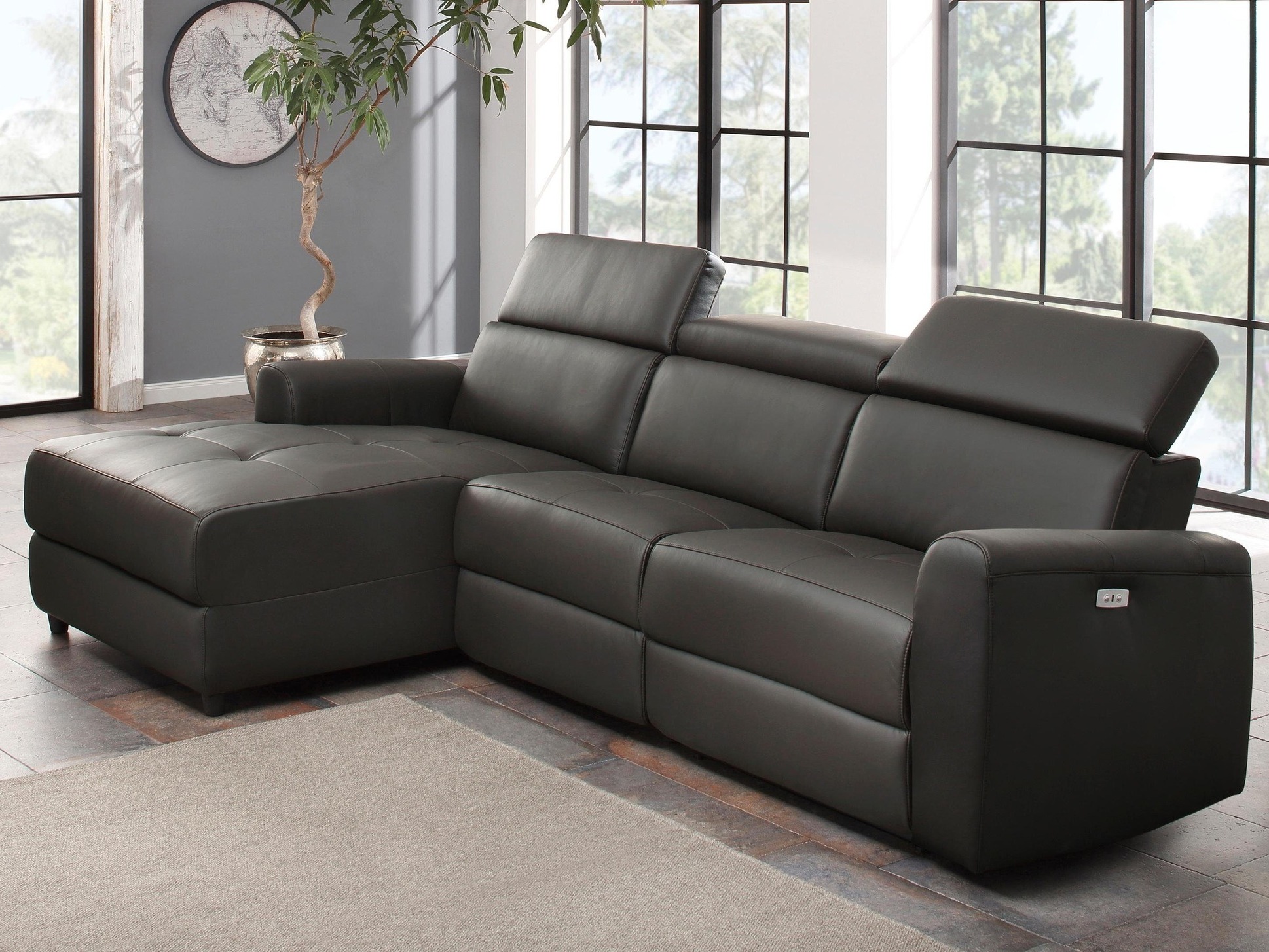 Kulmasohva kallistustoiminnolla Denton 1490 (Ruskea)