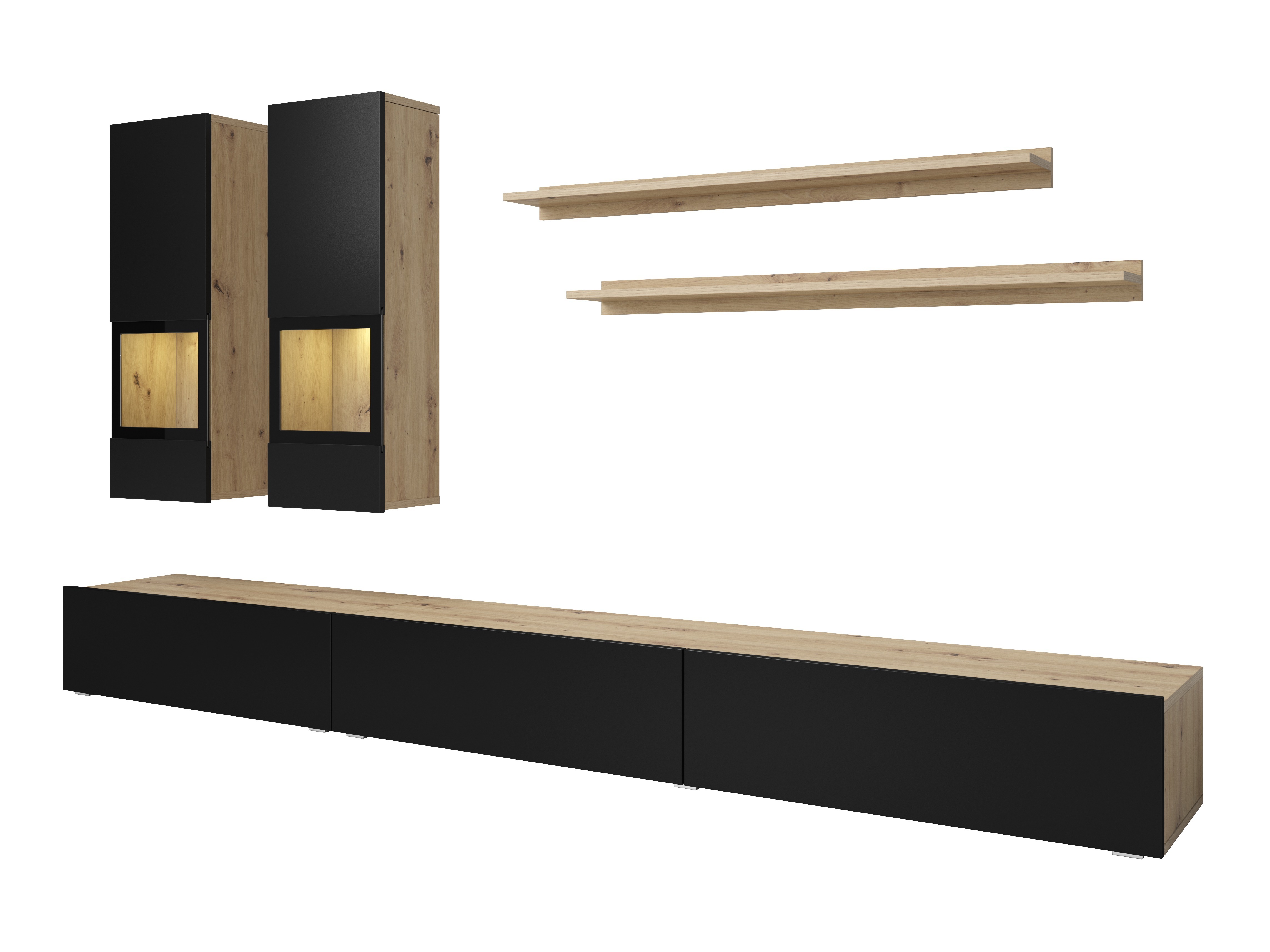 Olohuonesetti Serodeu 100 (Artisaanitammi + Mattamusta)