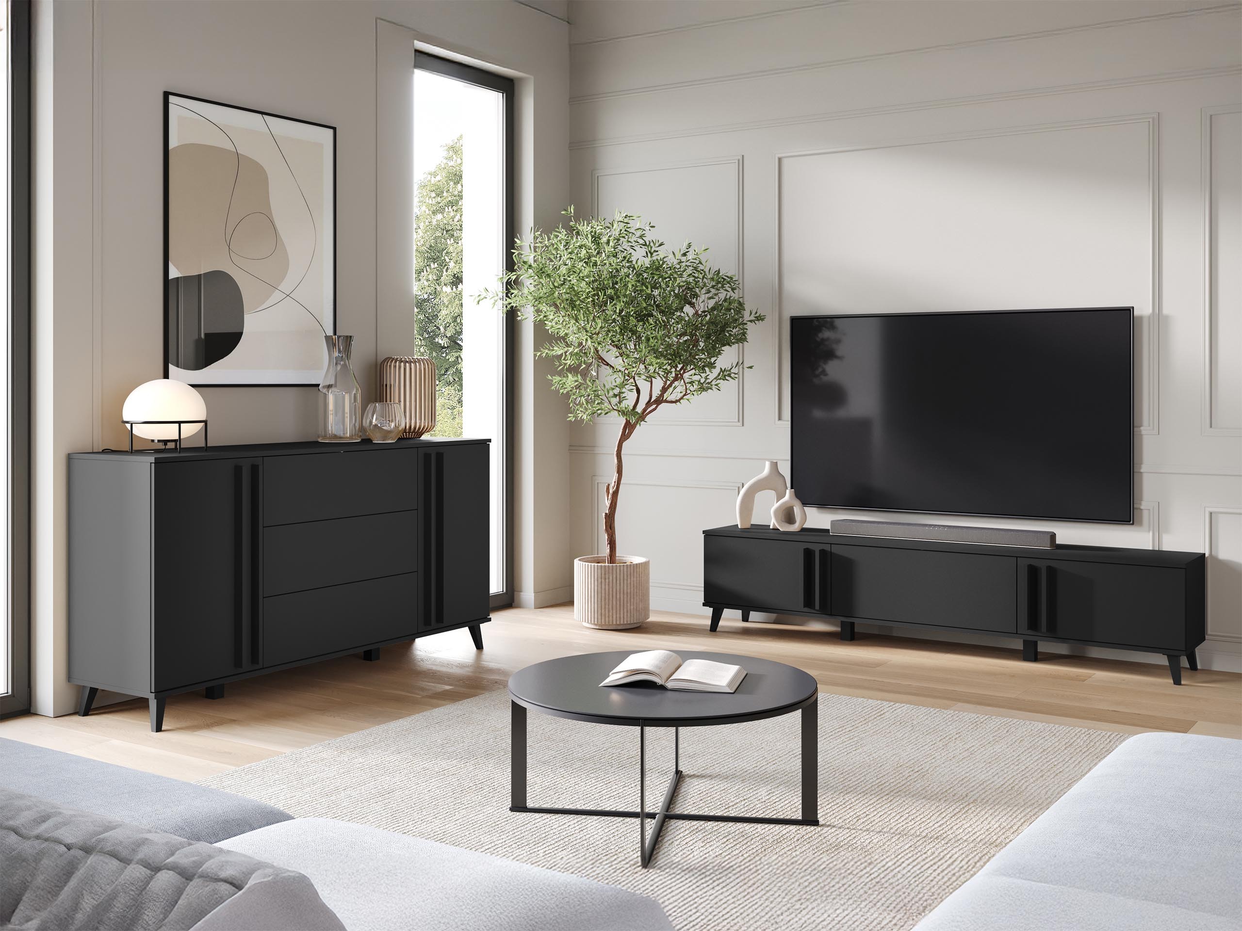 Olohuonesetti Temora 104 (Grafiitti)