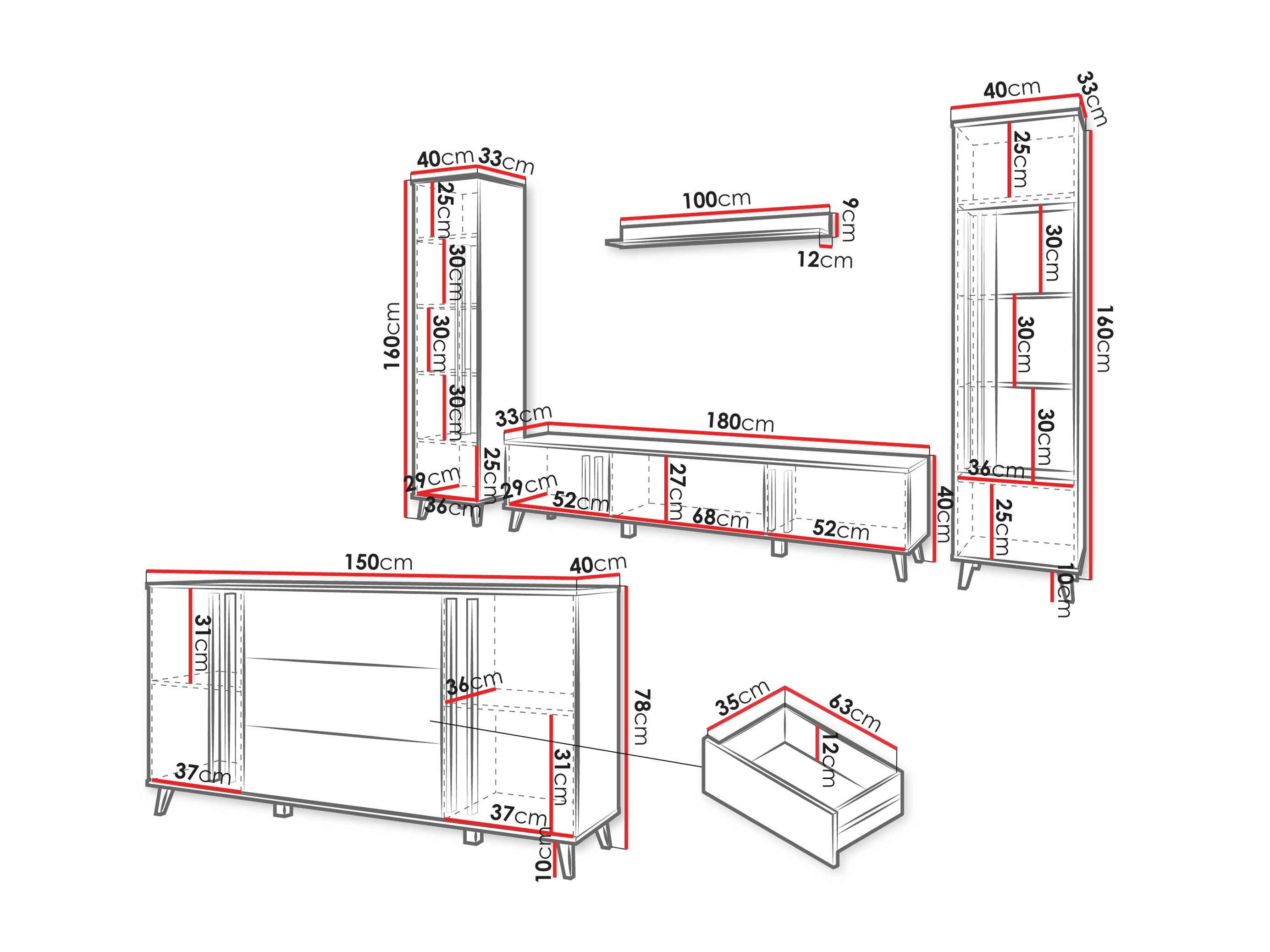 Olohuonesetti Temora 105 (Congo)