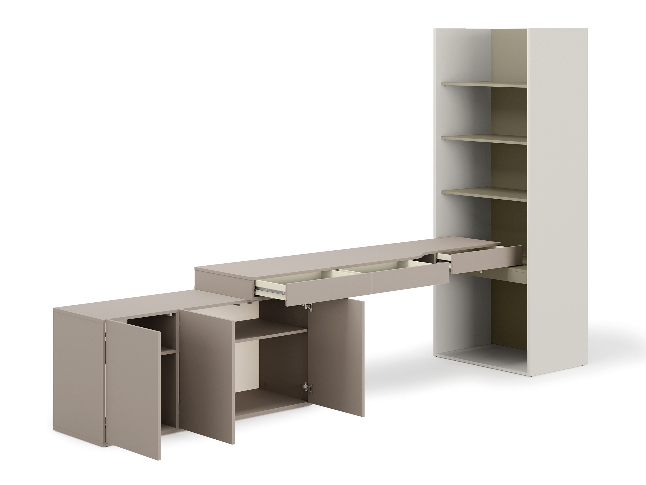 Kotitoimistosetti Evareve 118 (Harmaa + Vihreä)