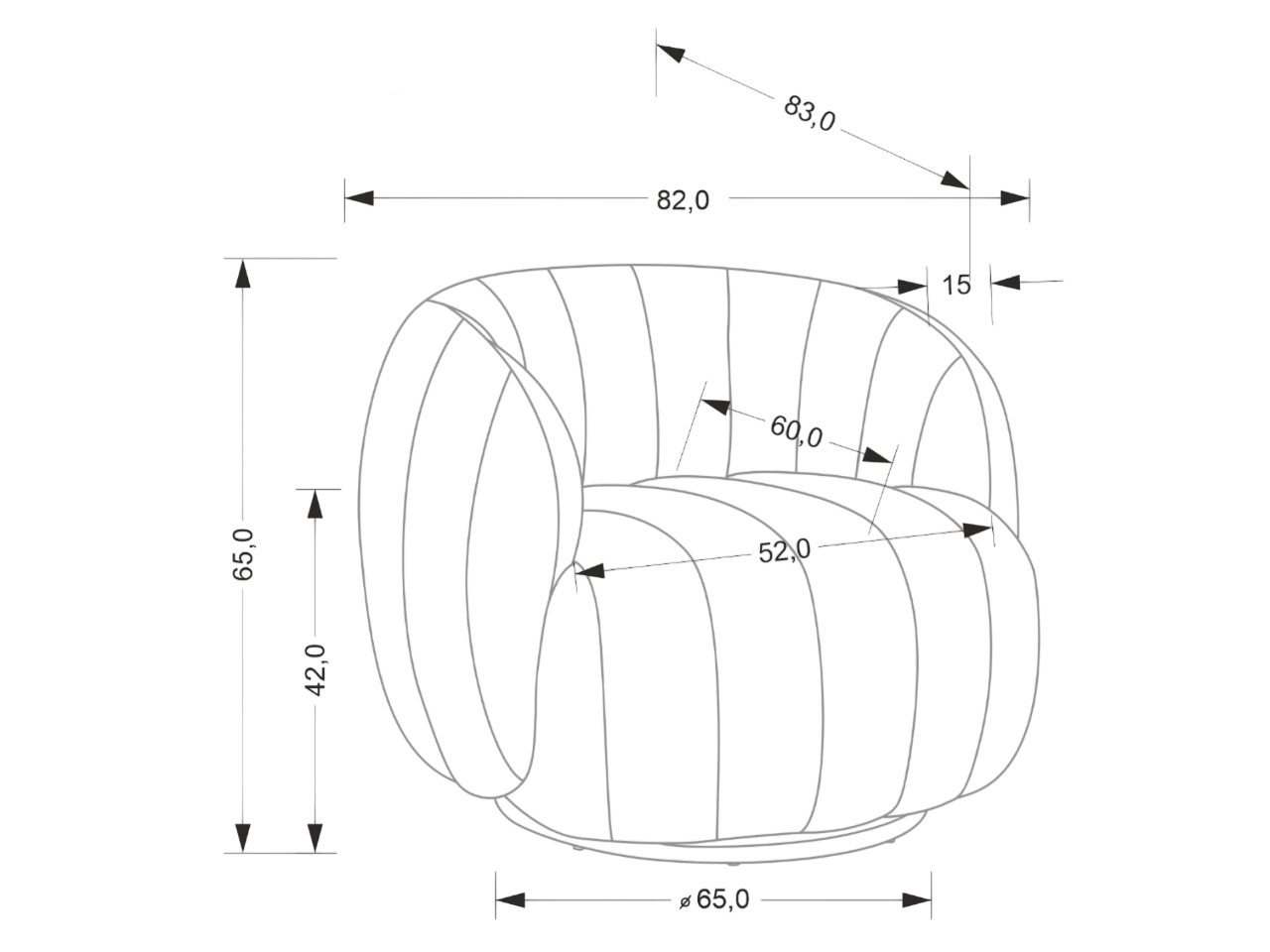 Nojatuoli Houston Cena