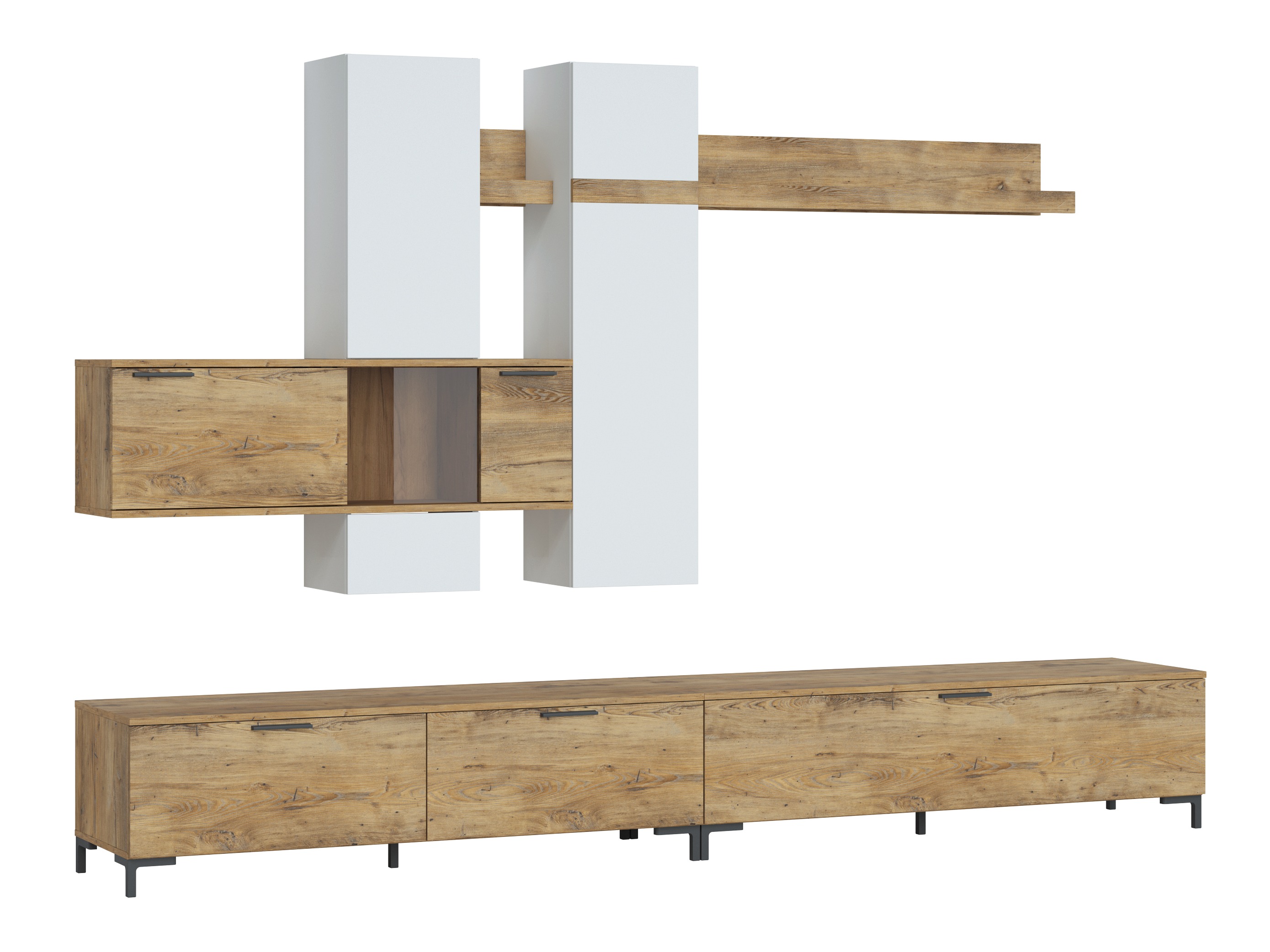 Olohuonesetti Salnola 105 (Valkoinen + Kastanja)