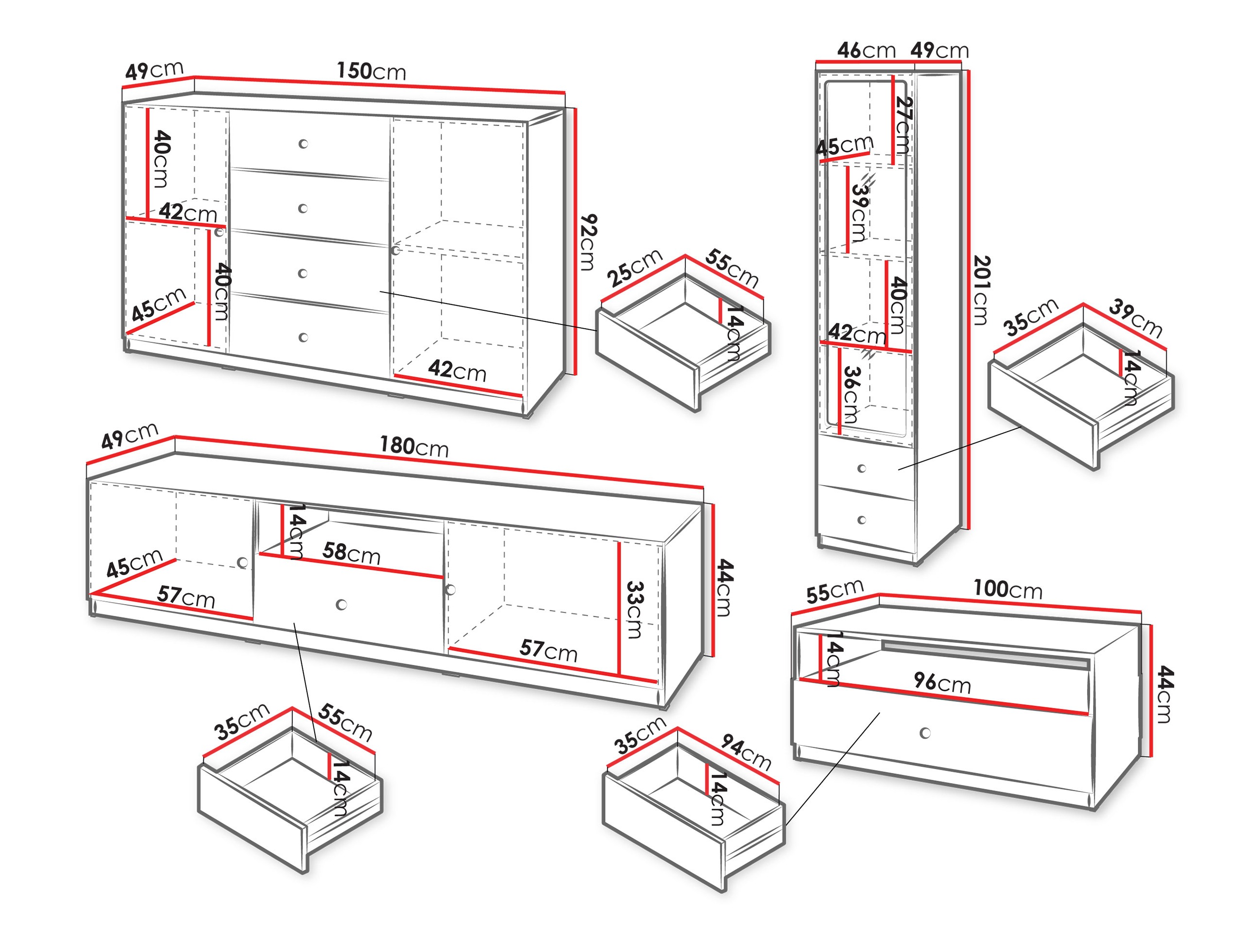 Olohuonesetti Comfivo Lenitas