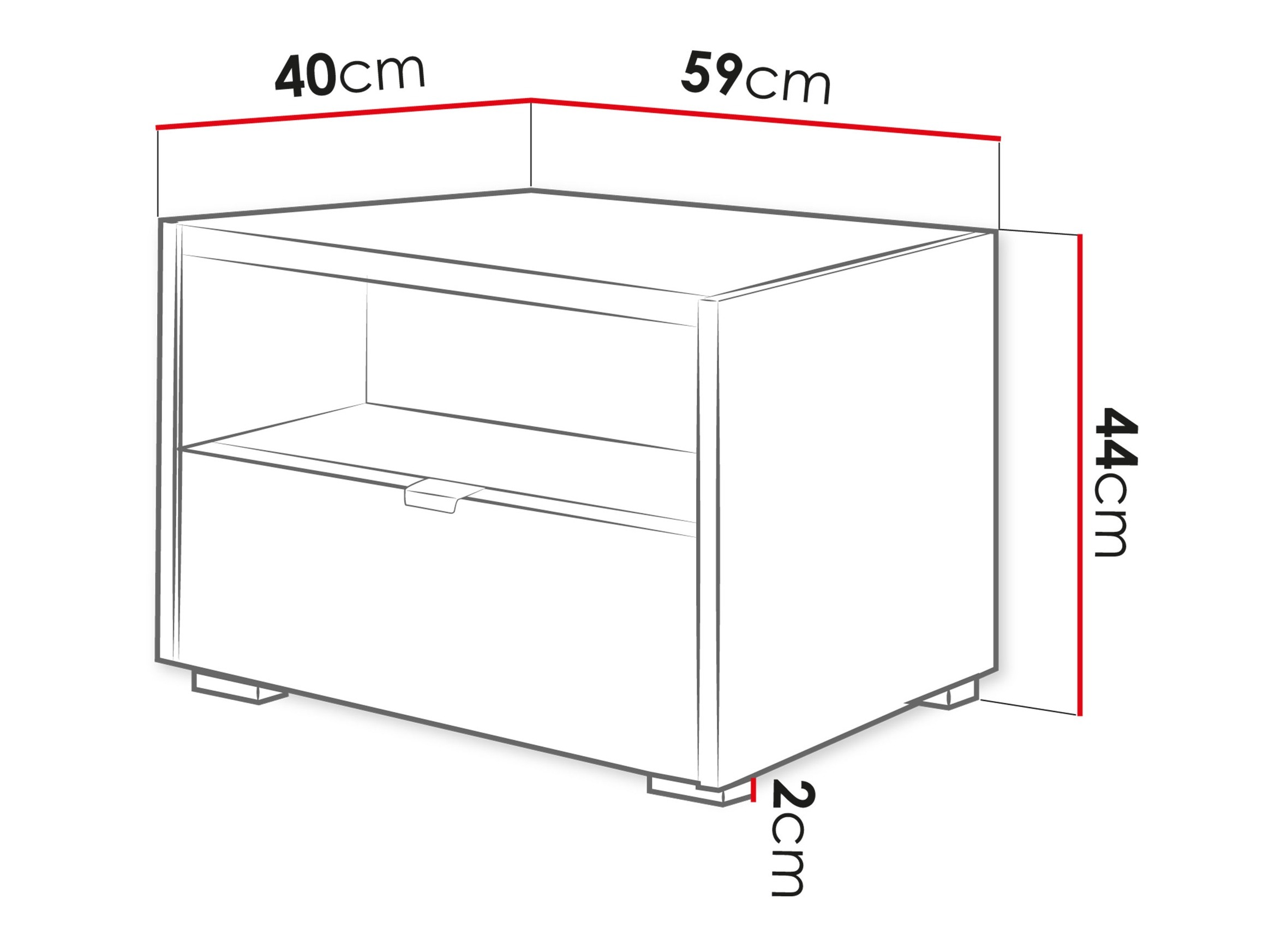 Yöpöytä Comfivo Ordo