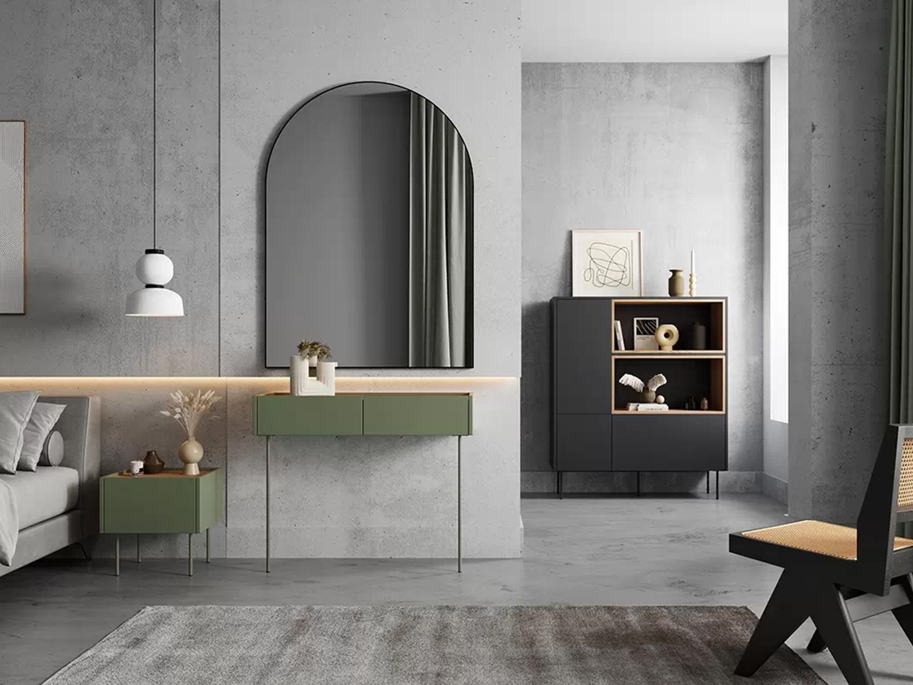 Konsoli Tivdala 110 (Tammi + Mattavihreä)