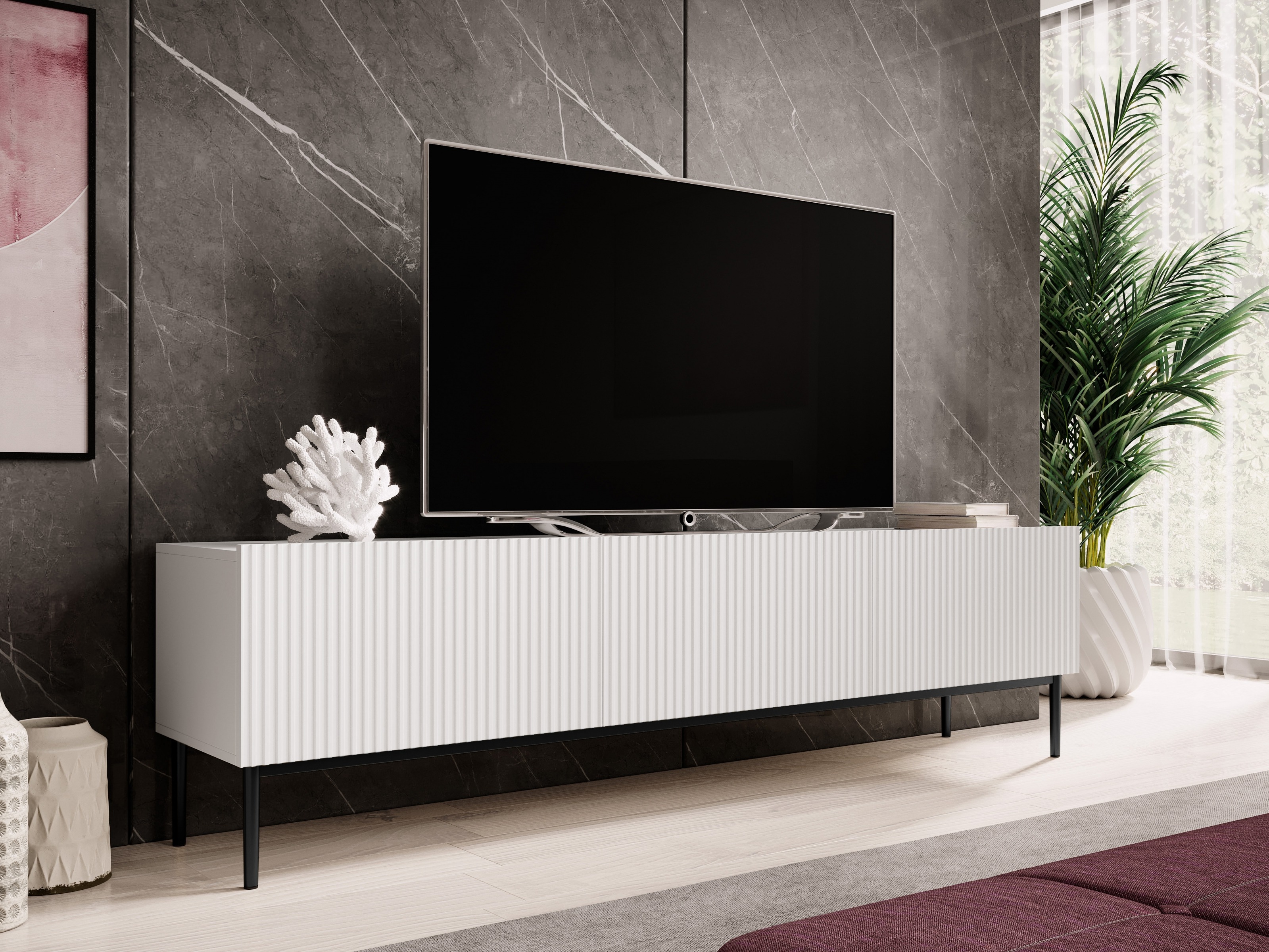 TV-taso Melfelu 103 (Valkoinen)