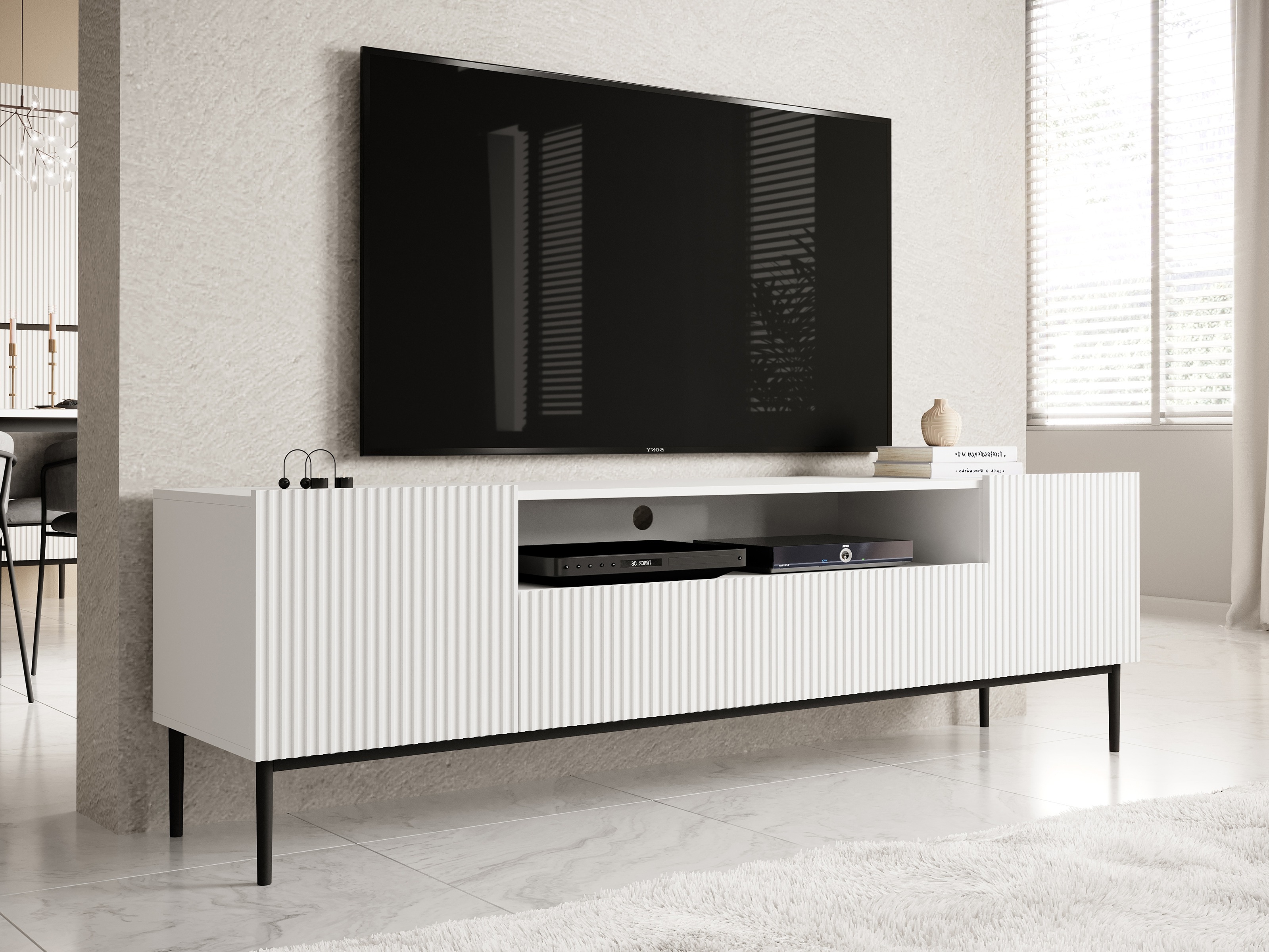 TV-taso Melfelu 105 (Valkoinen)