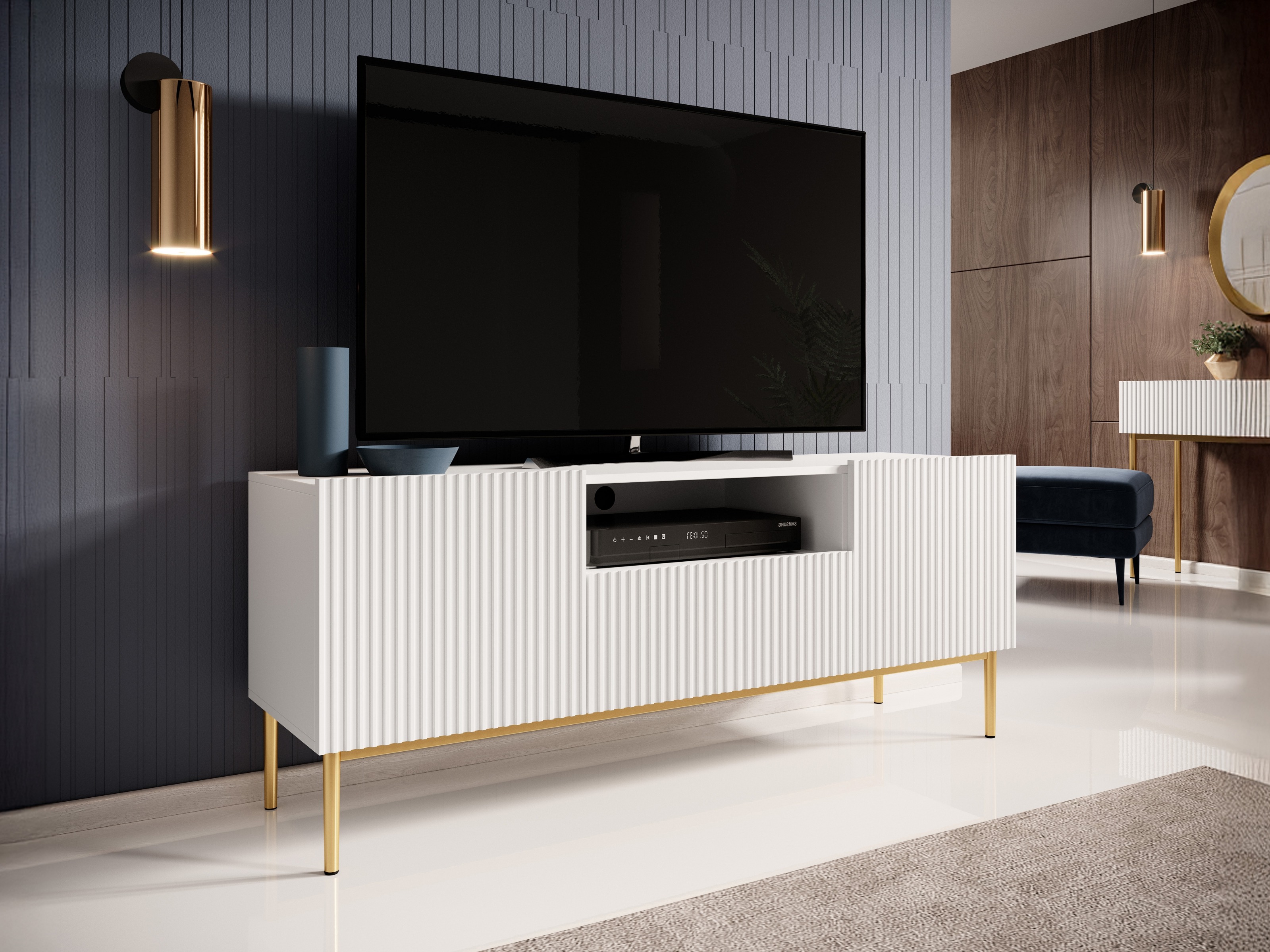 TV-taso Melfelu 106 (Valkoinen)