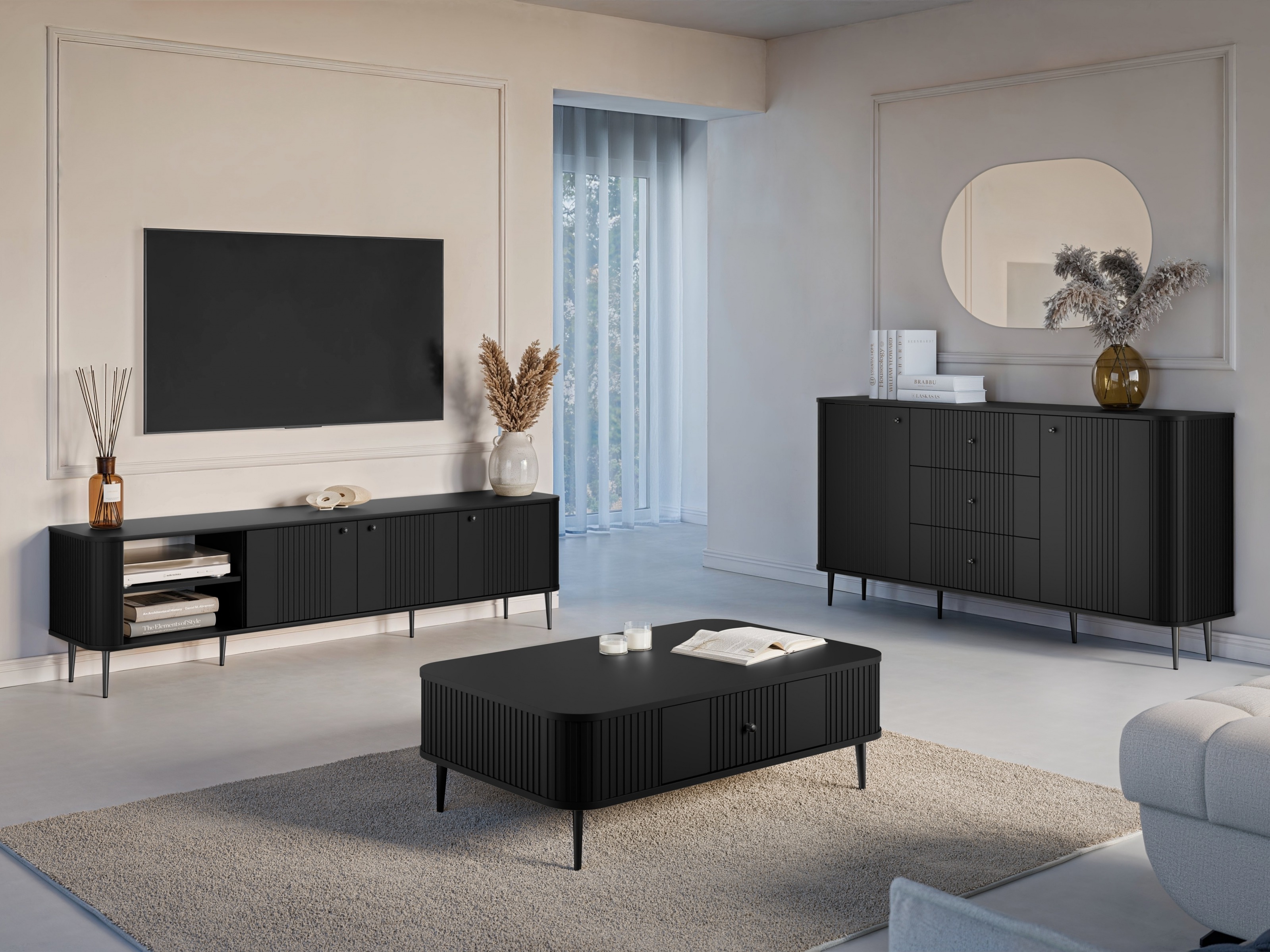 Olohuonesetti Revtoru 109 (Musta)