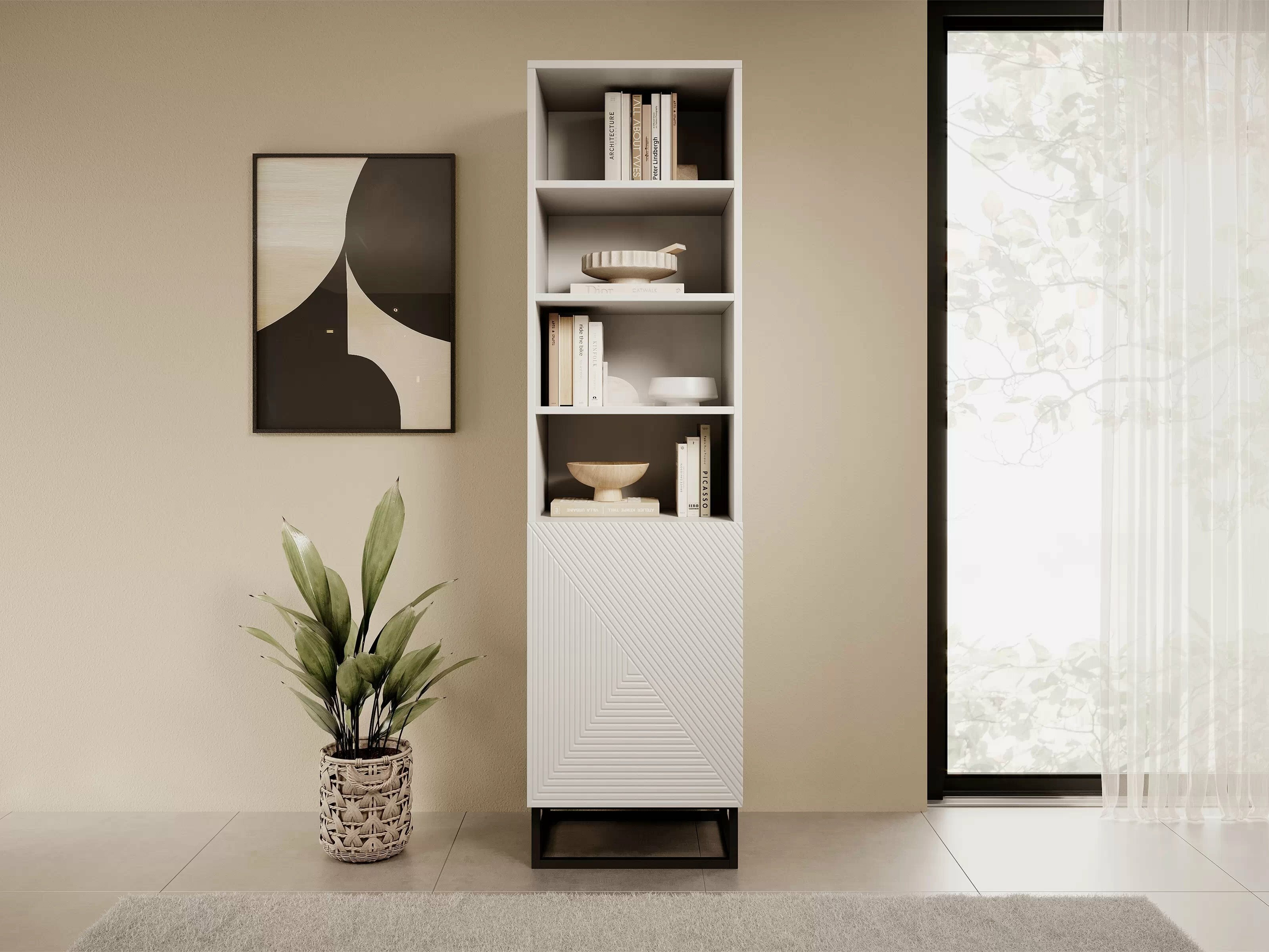 Hylly Dortivi 116 (Matta valkoinen)