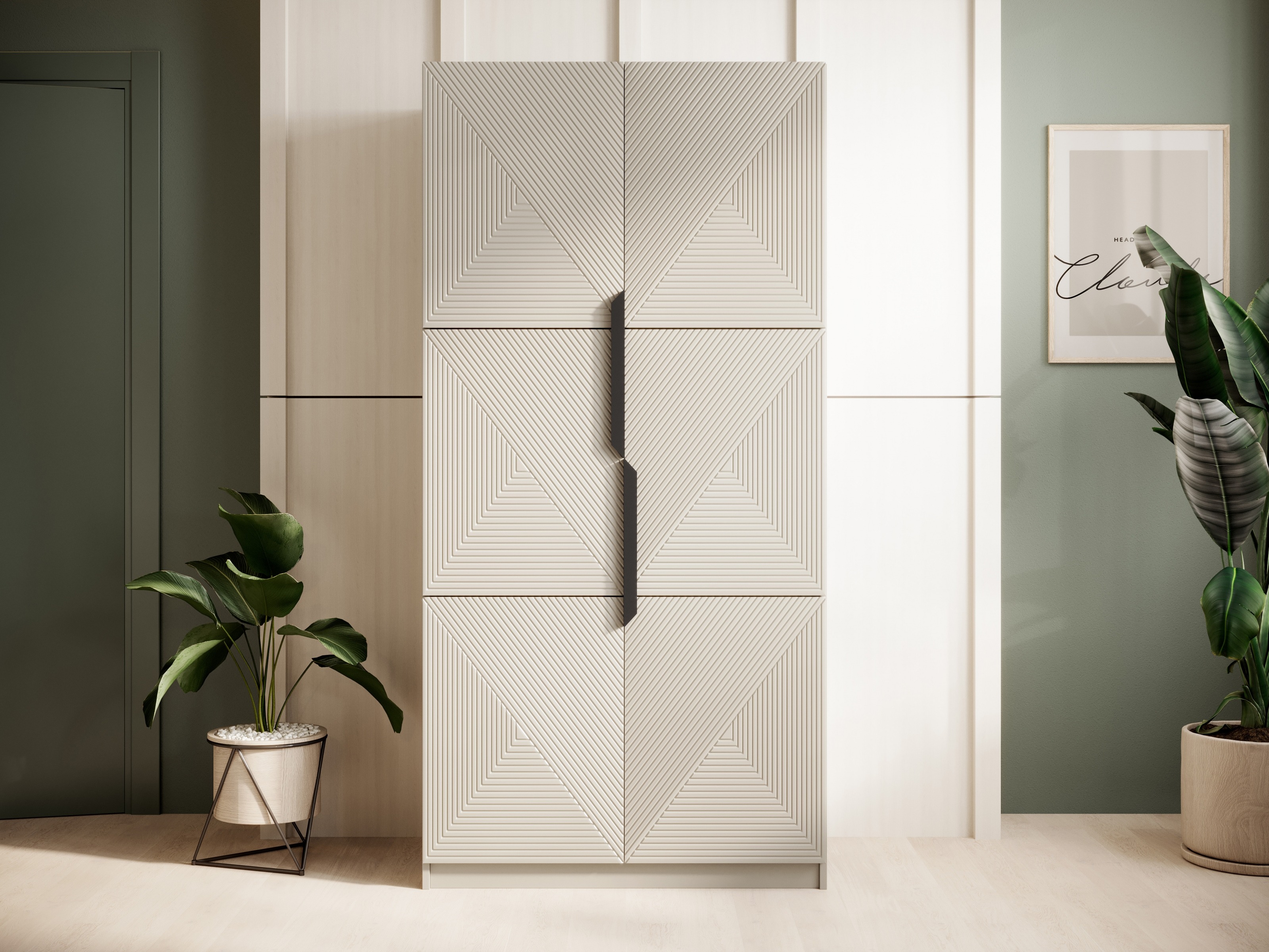 Vaatekaappi Dortivi 117 (Kashmir + Musta)