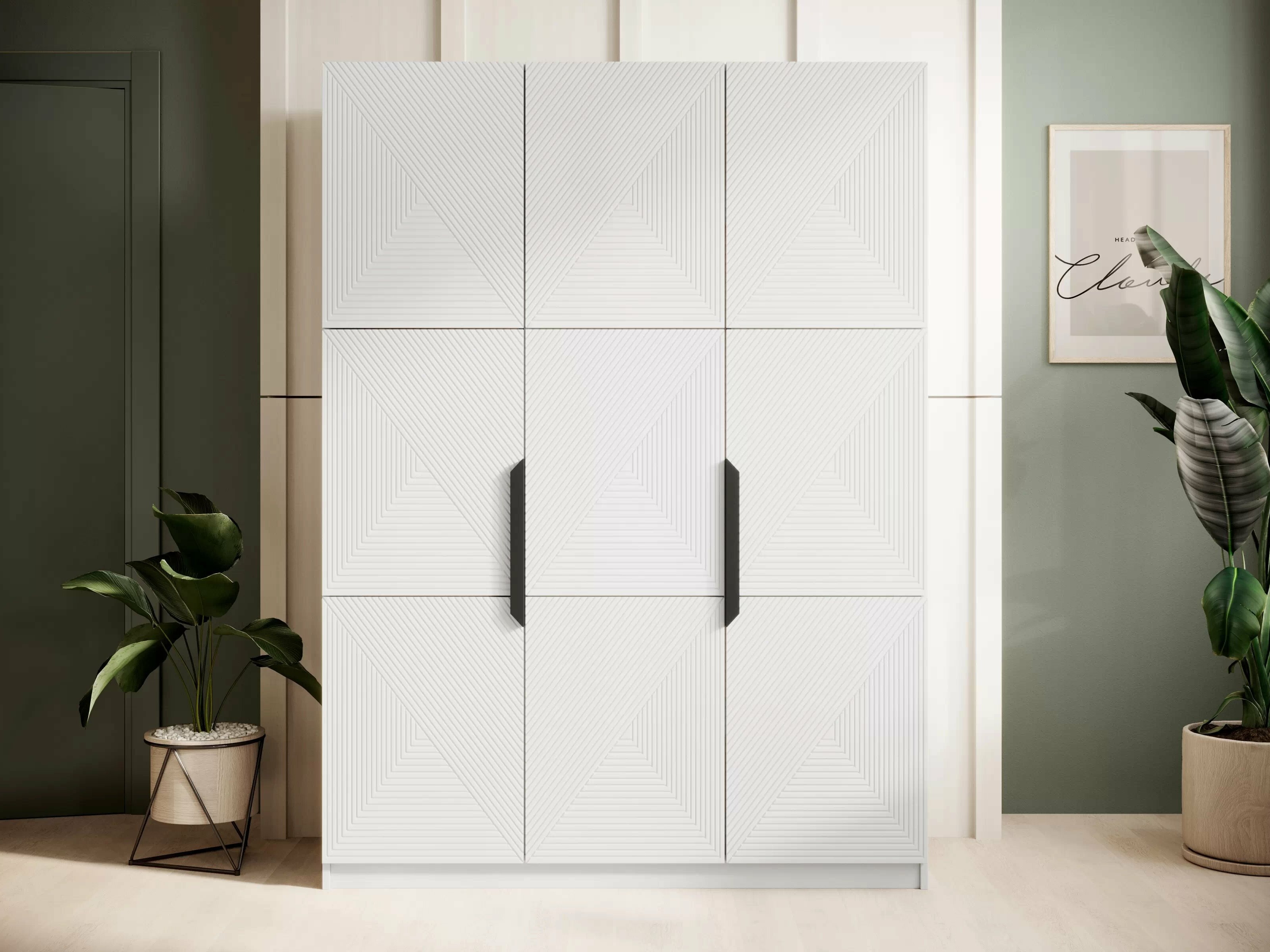 Vaatekaappi Dortivi 118 (Matta valkoinen)