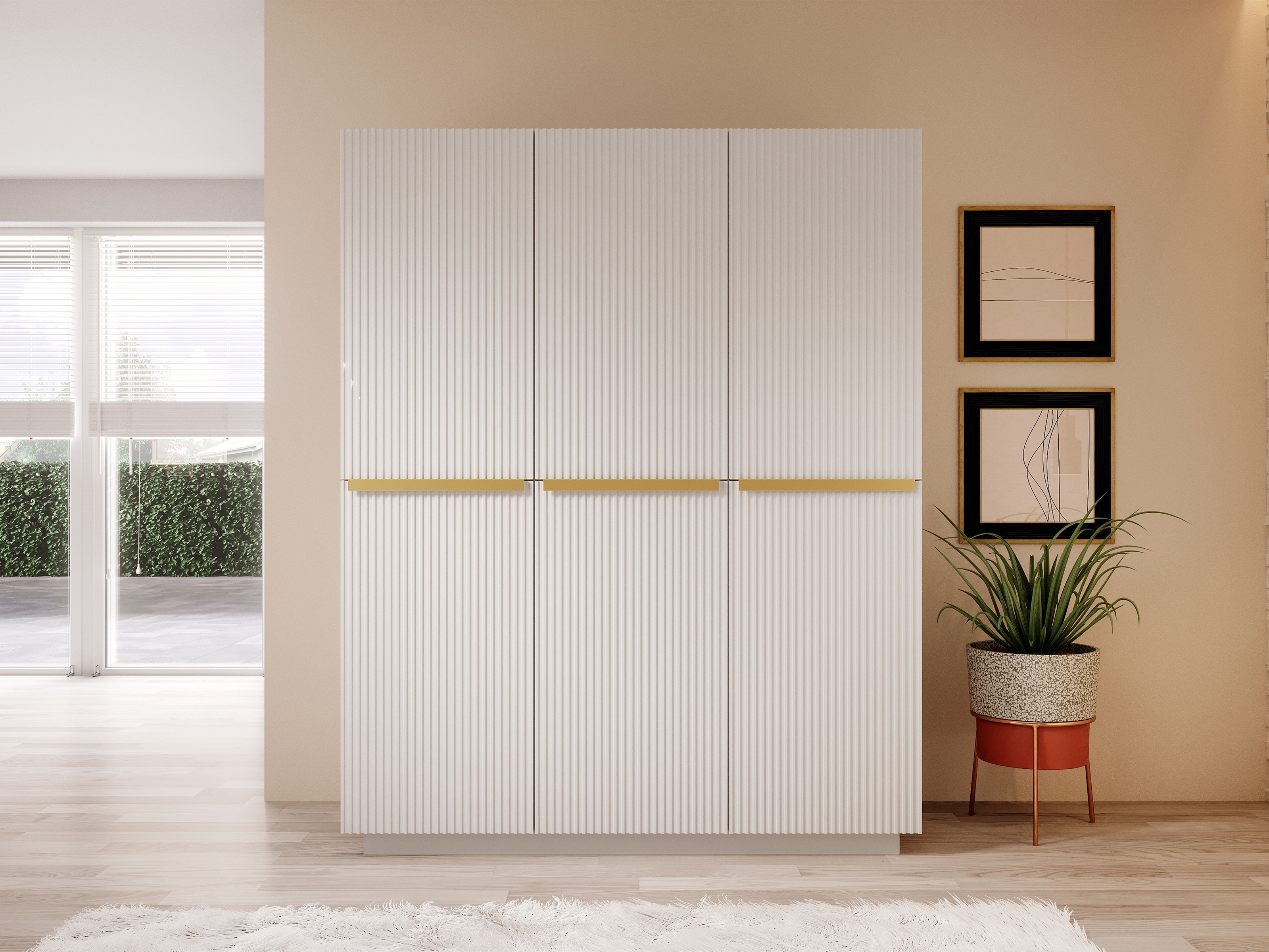 Vaatekaappi Melfelu 121 (Valkoinen)