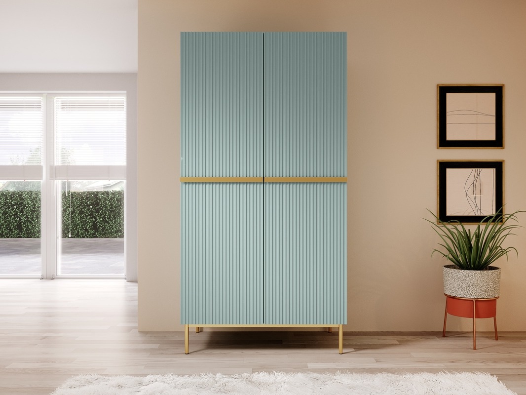 Vaatekaappi Melfelu 123 (Kultainen)